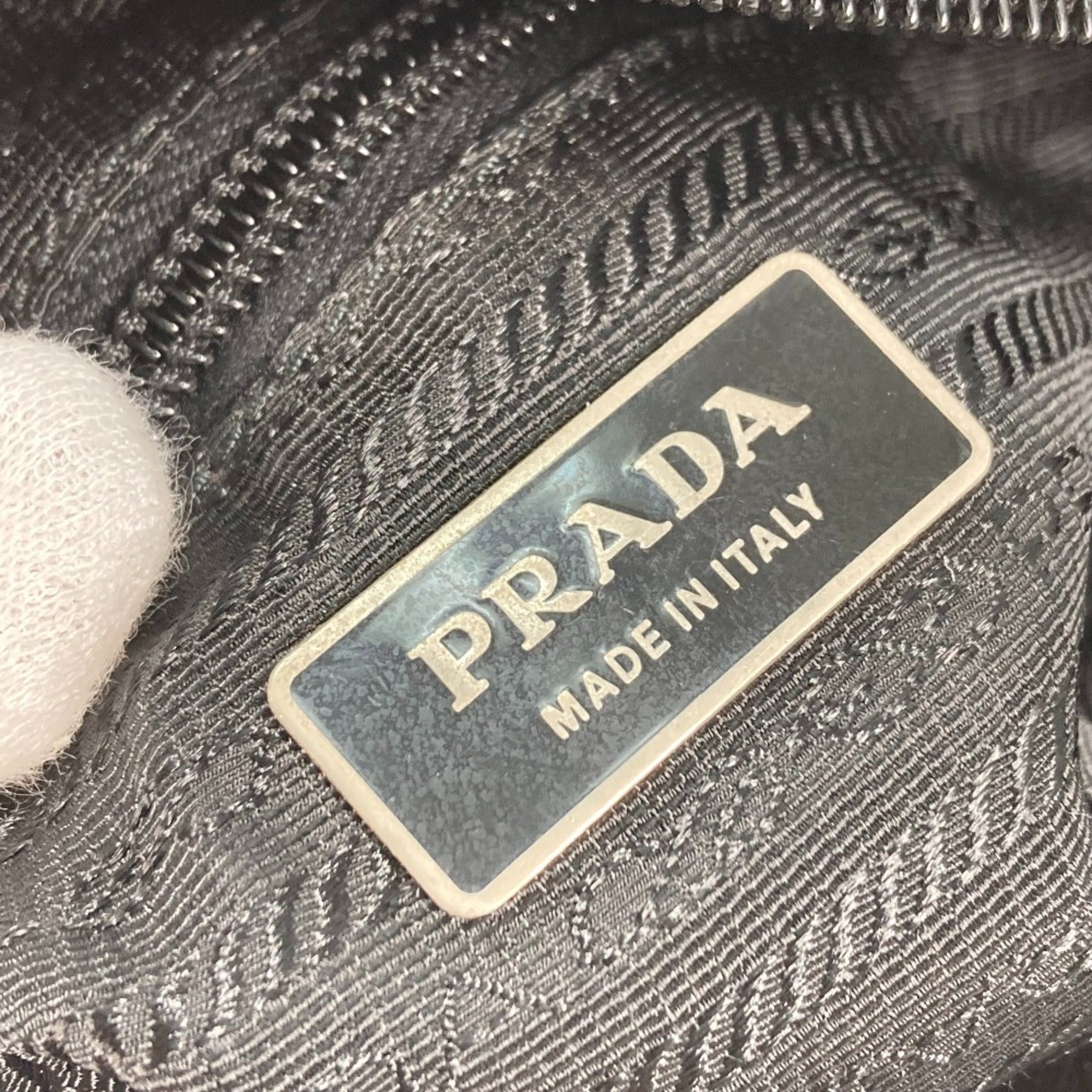 Prada Black Cloth Shoulder Bag