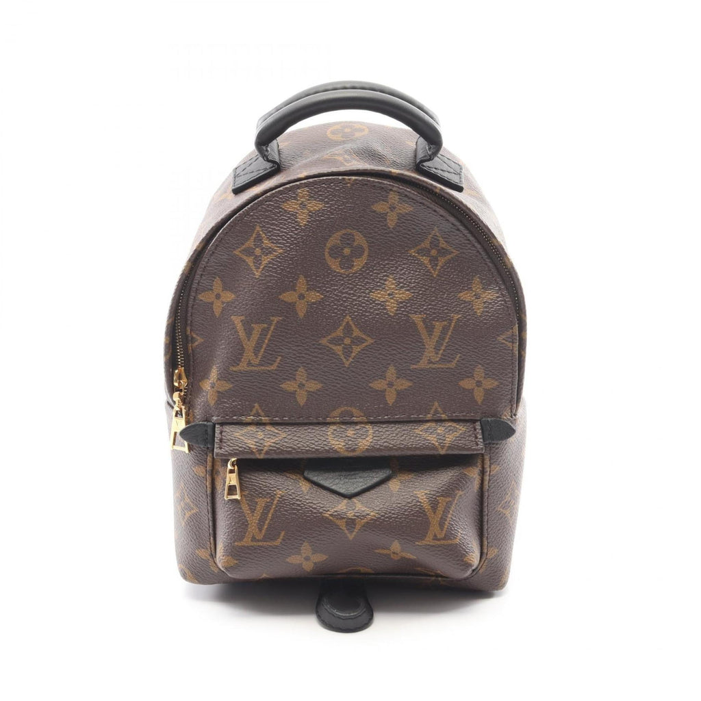 Louis Vuitton Black Brown Monogram Monogram Leather Backpack