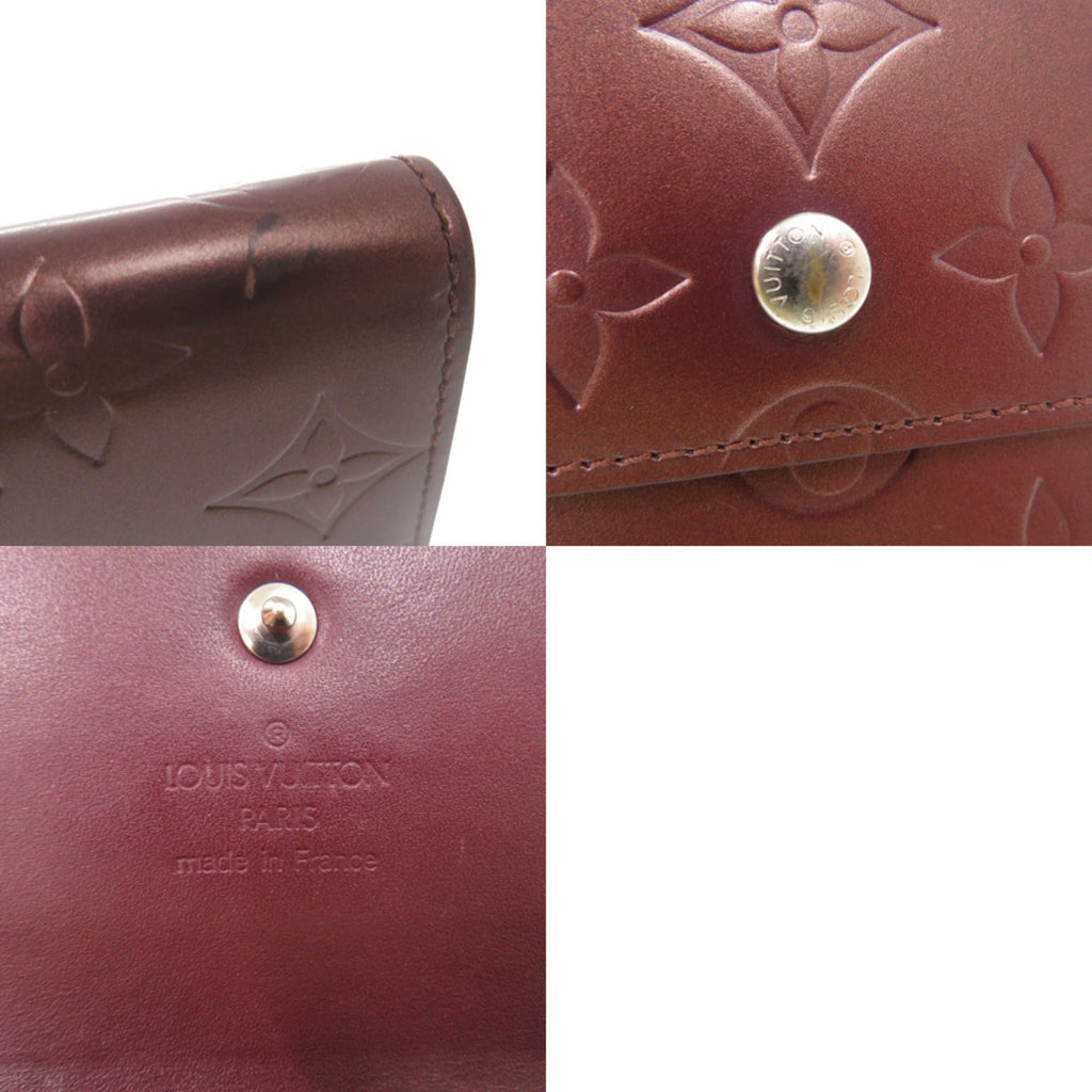 Louis Vuitton Violet Monogram Mat Long Wallet (Tri-Fold)