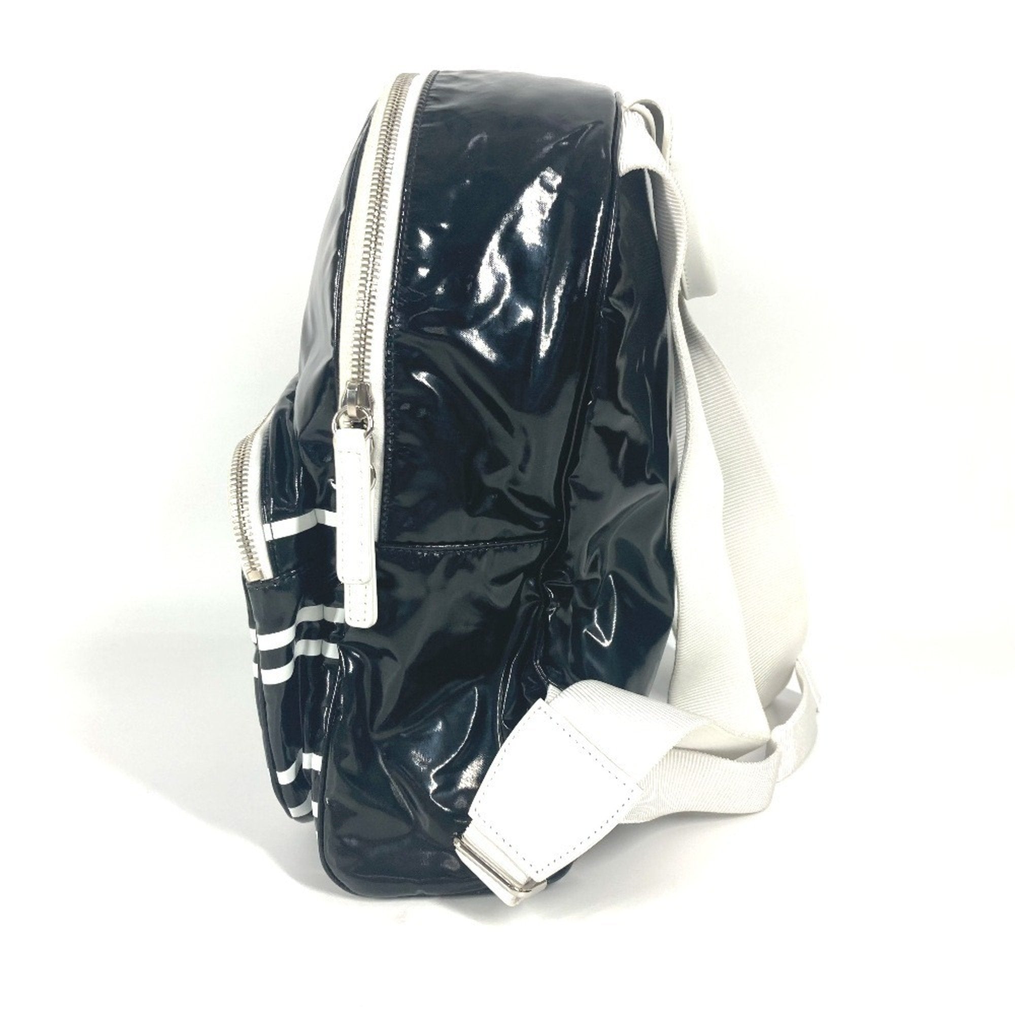 Chanel Black White Pvc Backpack