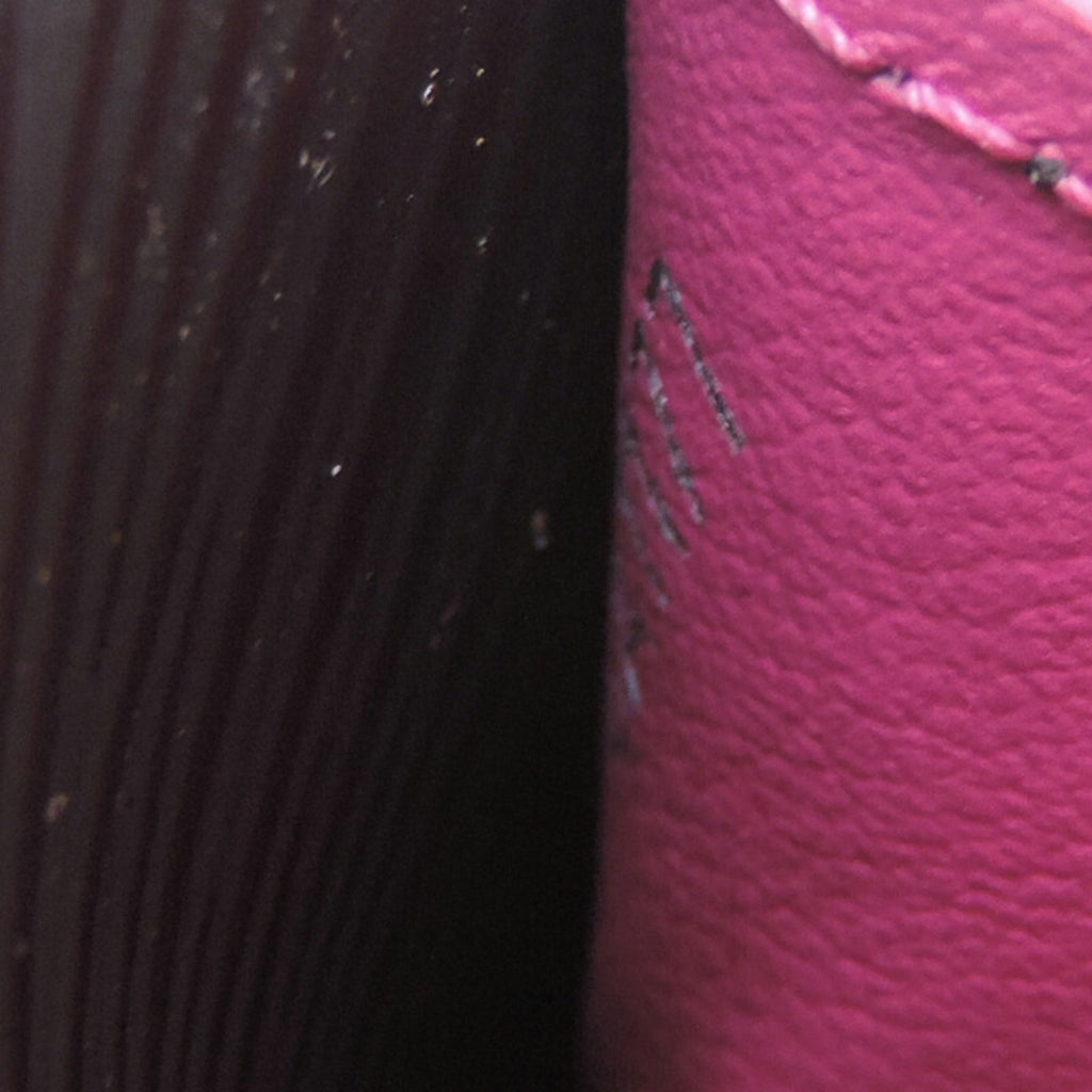 Louis Vuitton Black Hot Pink Noir Pink Epi Leather Long Wallet
