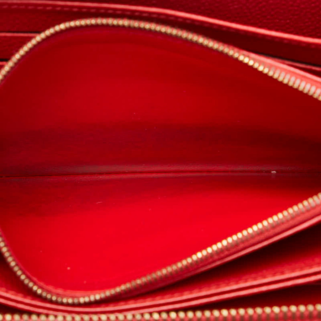 Louis Vuitton Auriane Red Color Leather Coin Purse/Coin Case