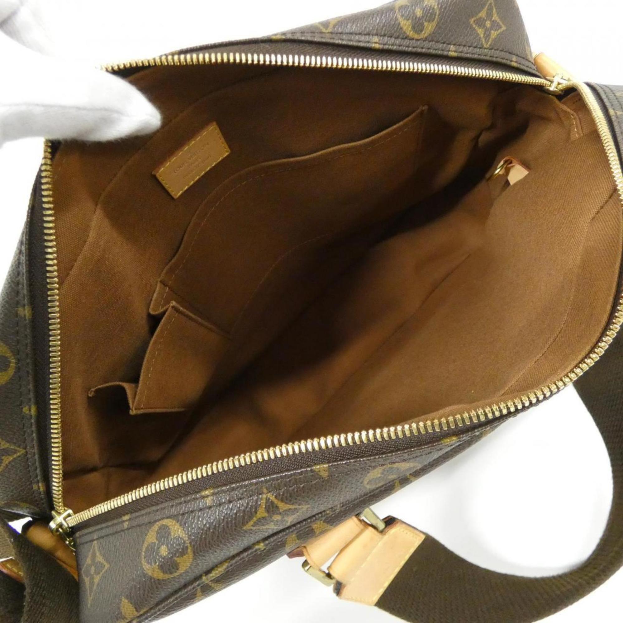Louis Vuitton Brown Coated Canvas Handbag