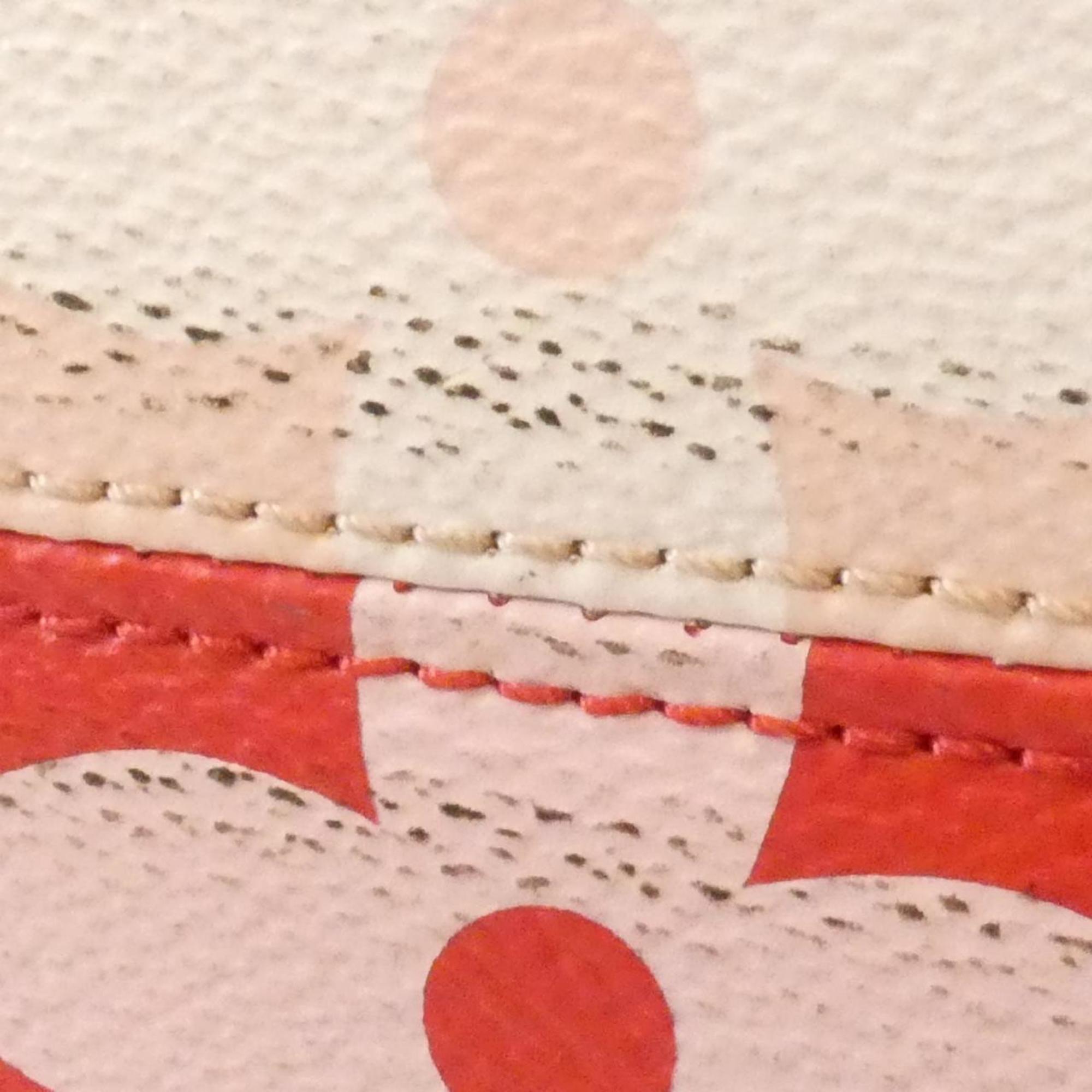 Louis Vuitton Rouge Coated Canvas Handbag