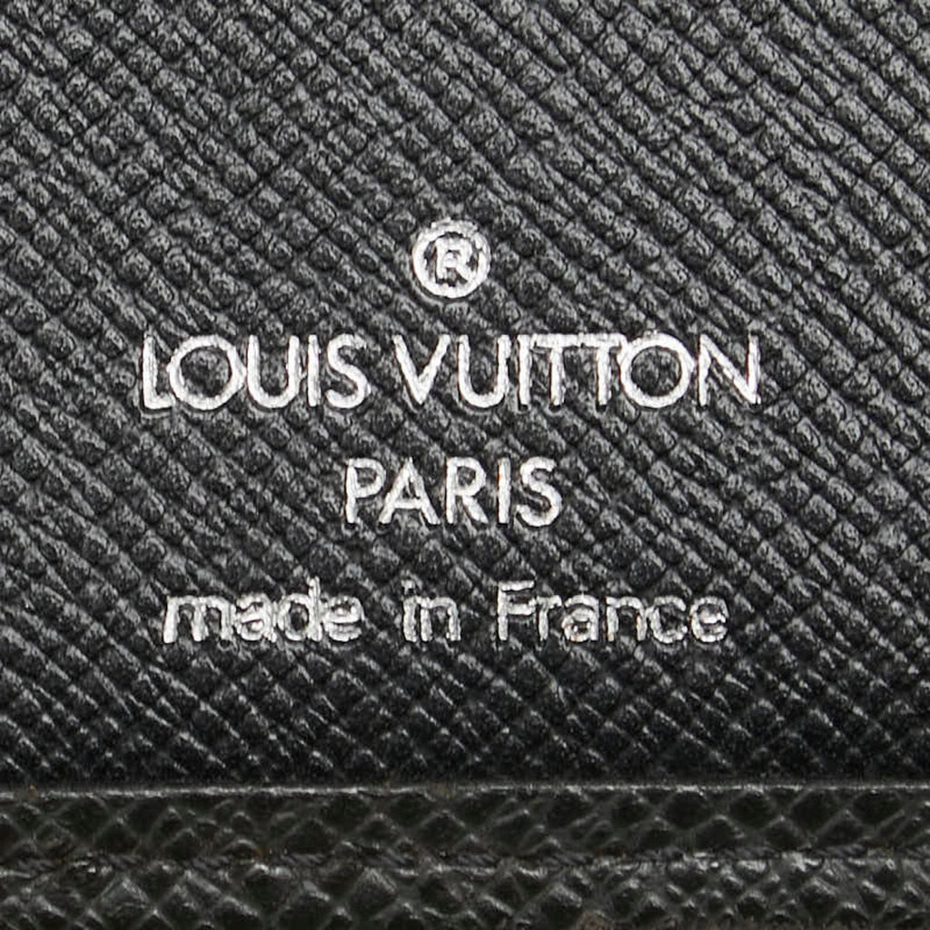 Louis Vuitton Taiga Black Leather Wallet