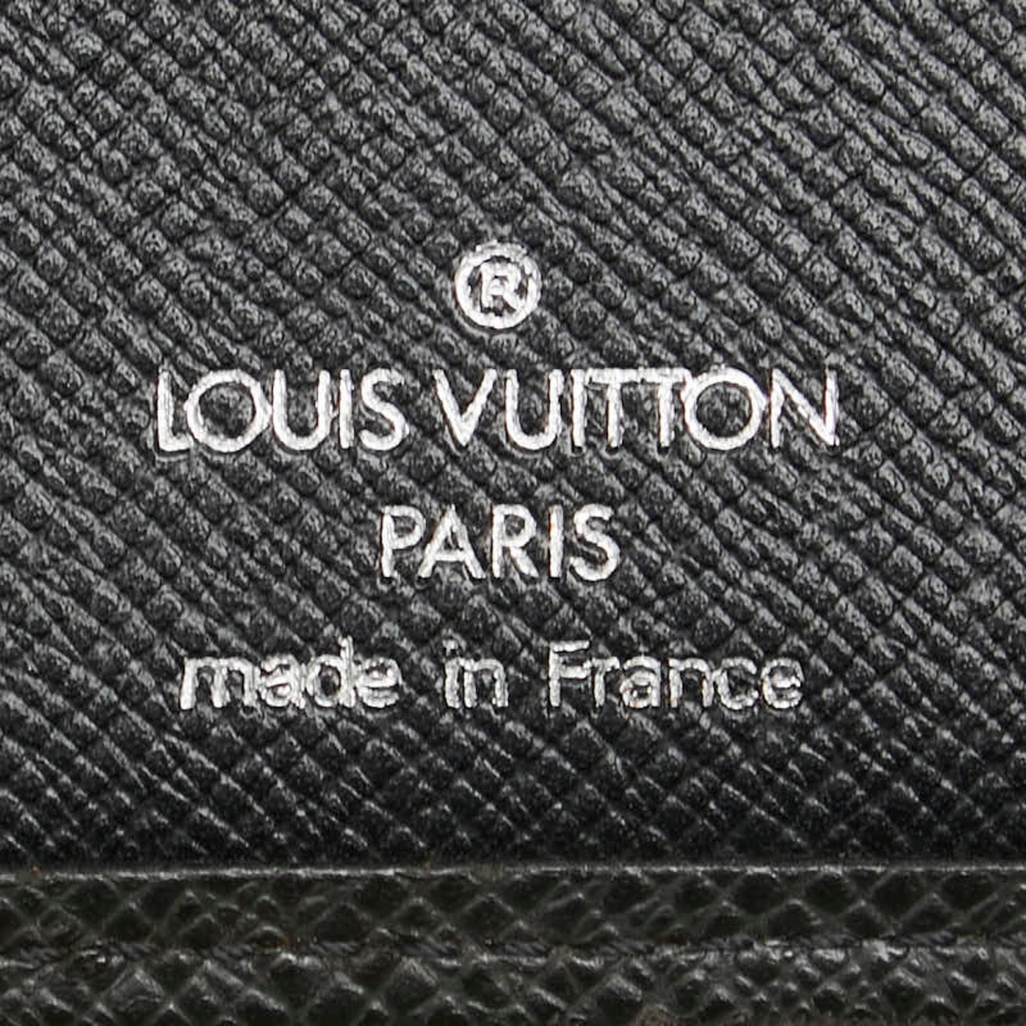 Louis Vuitton Taiga Black Leather Wallet