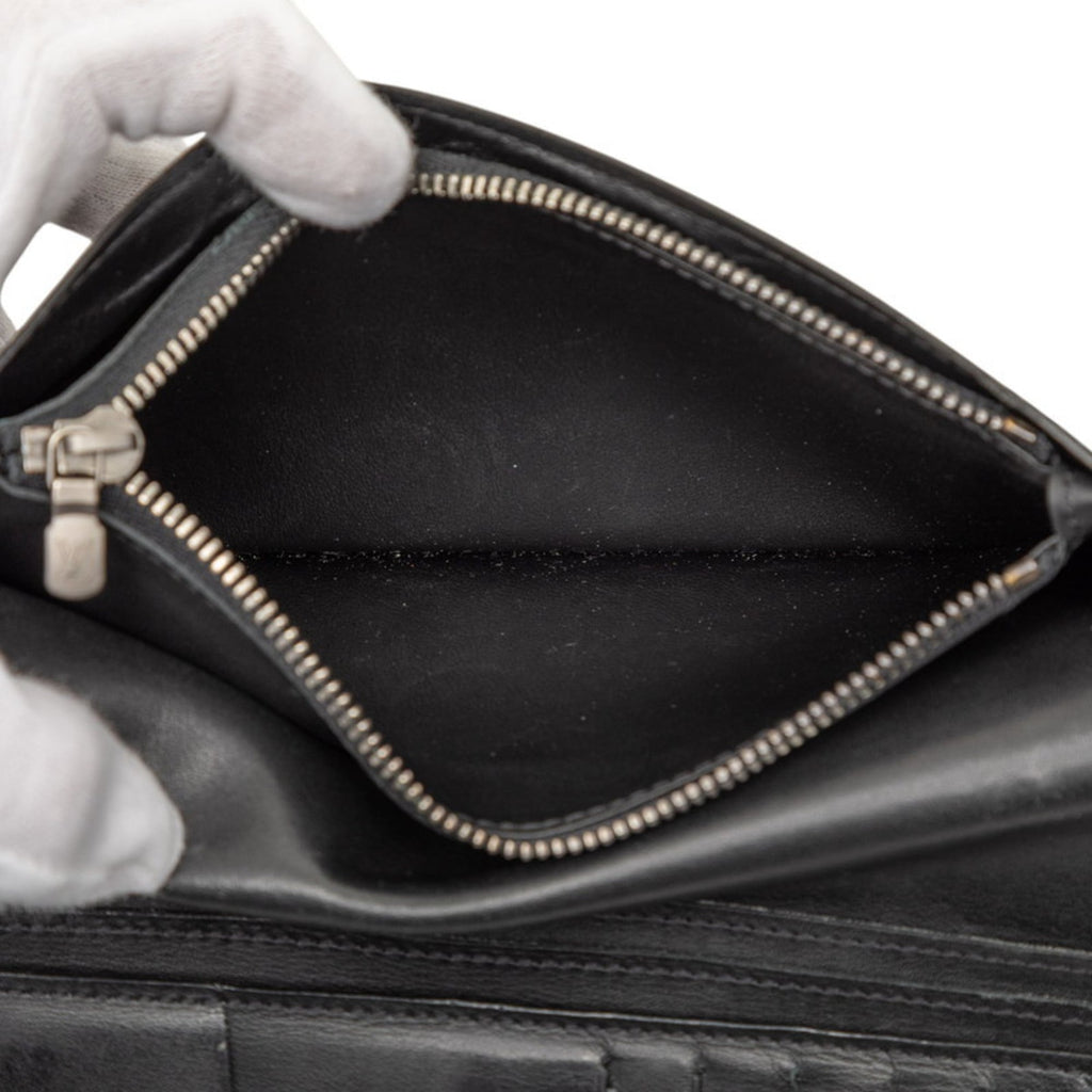 Louis Vuitton Black Onyx Leather Long Wallet