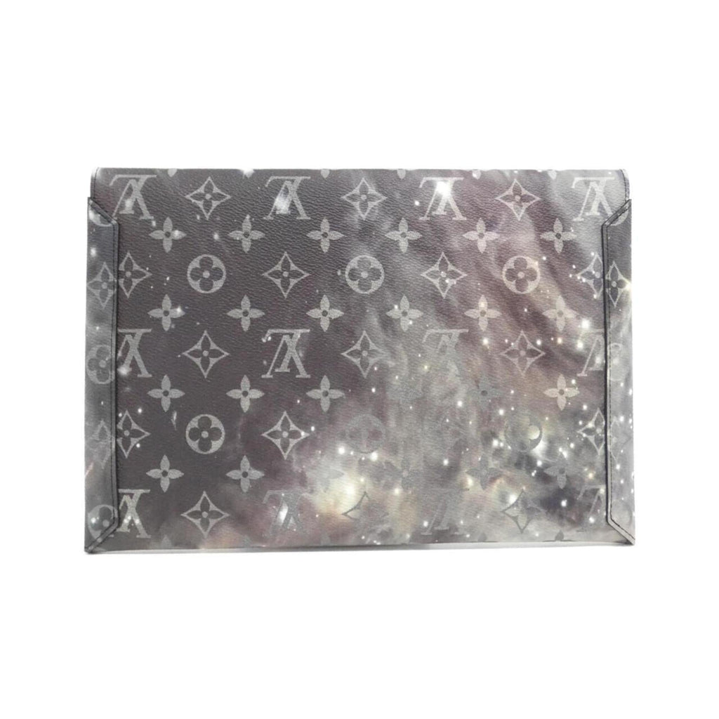 Louis Vuitton Silver Coated Canvas Pouch