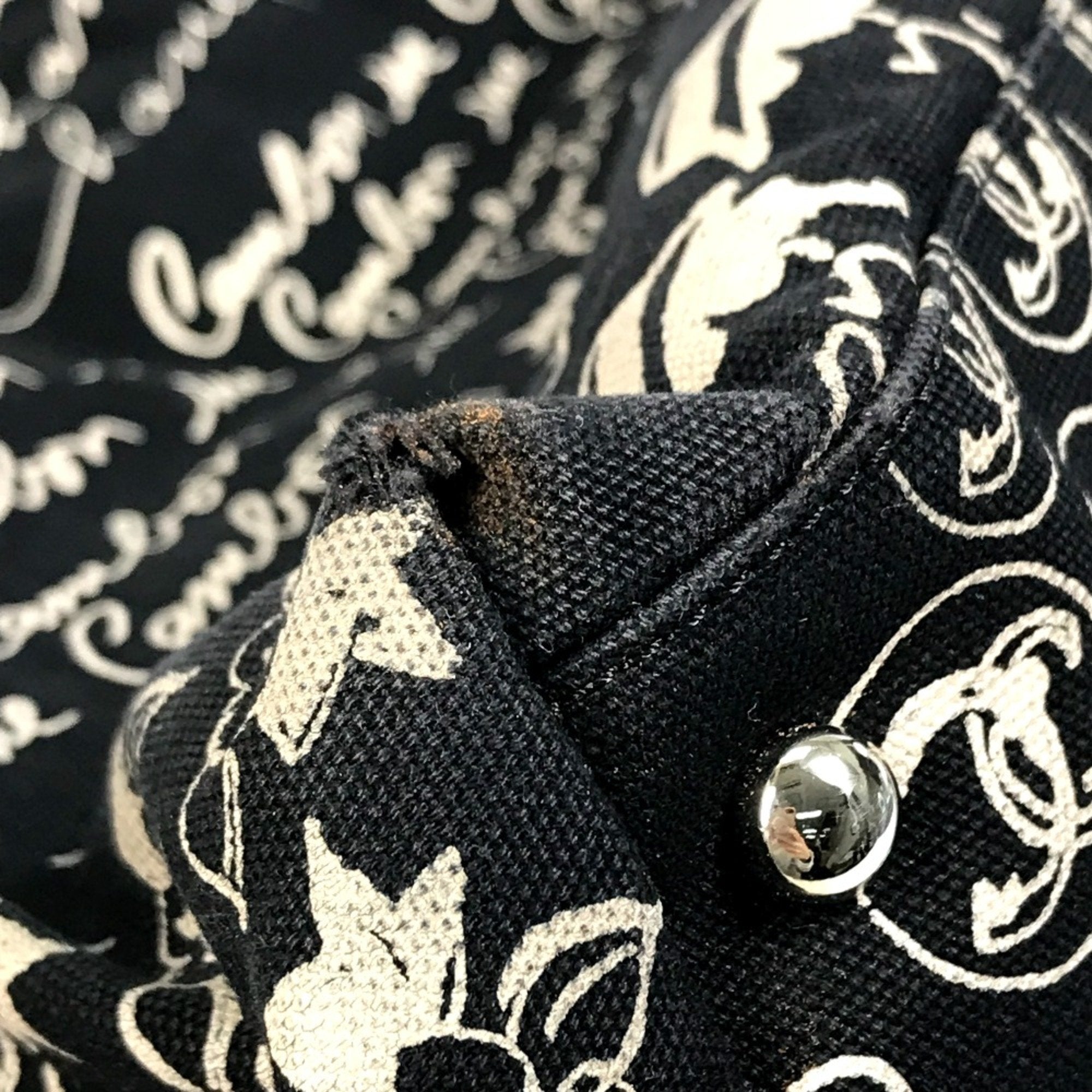 Chanel Black Cloth Tote Bag