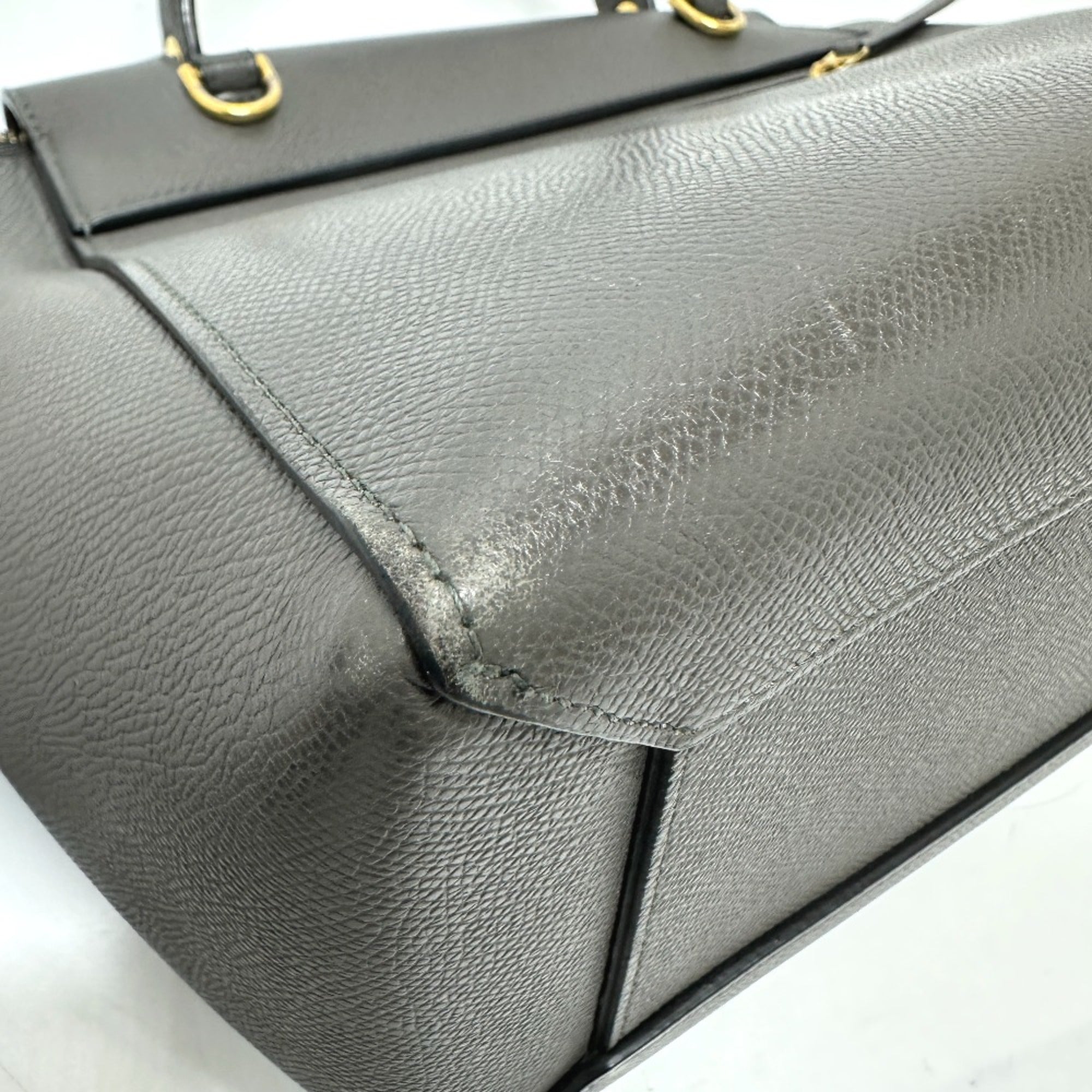 Celine Gray Leather Handbag