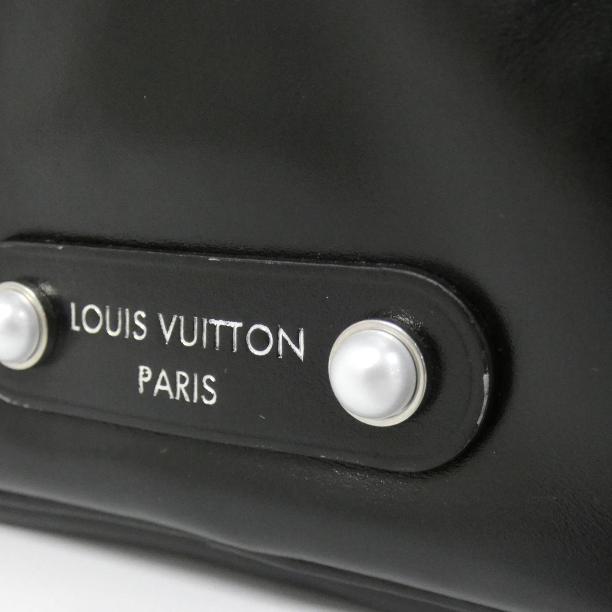 Louis Vuitton Black Leather Shoulder Bag