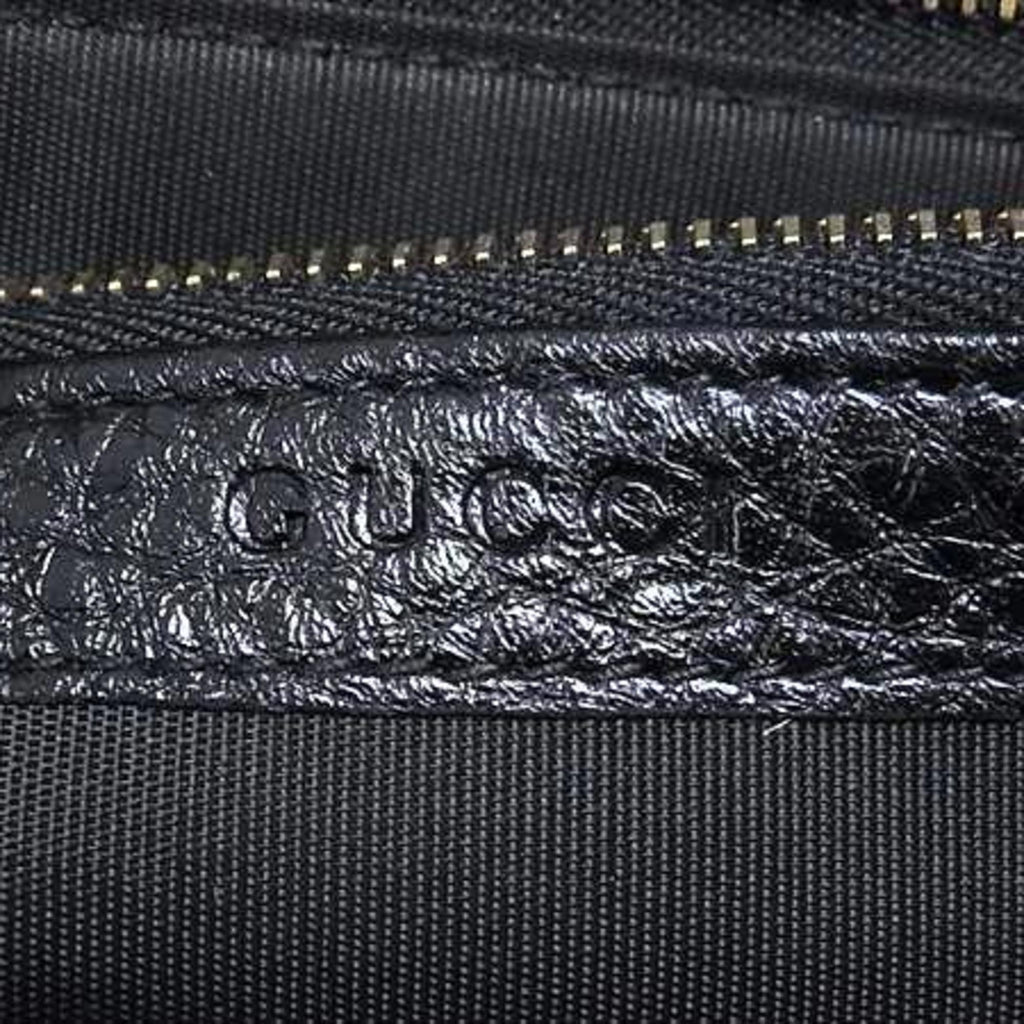 Gucci Black Leather Long Wallet (Bi-Fold) (Pre-Owned)