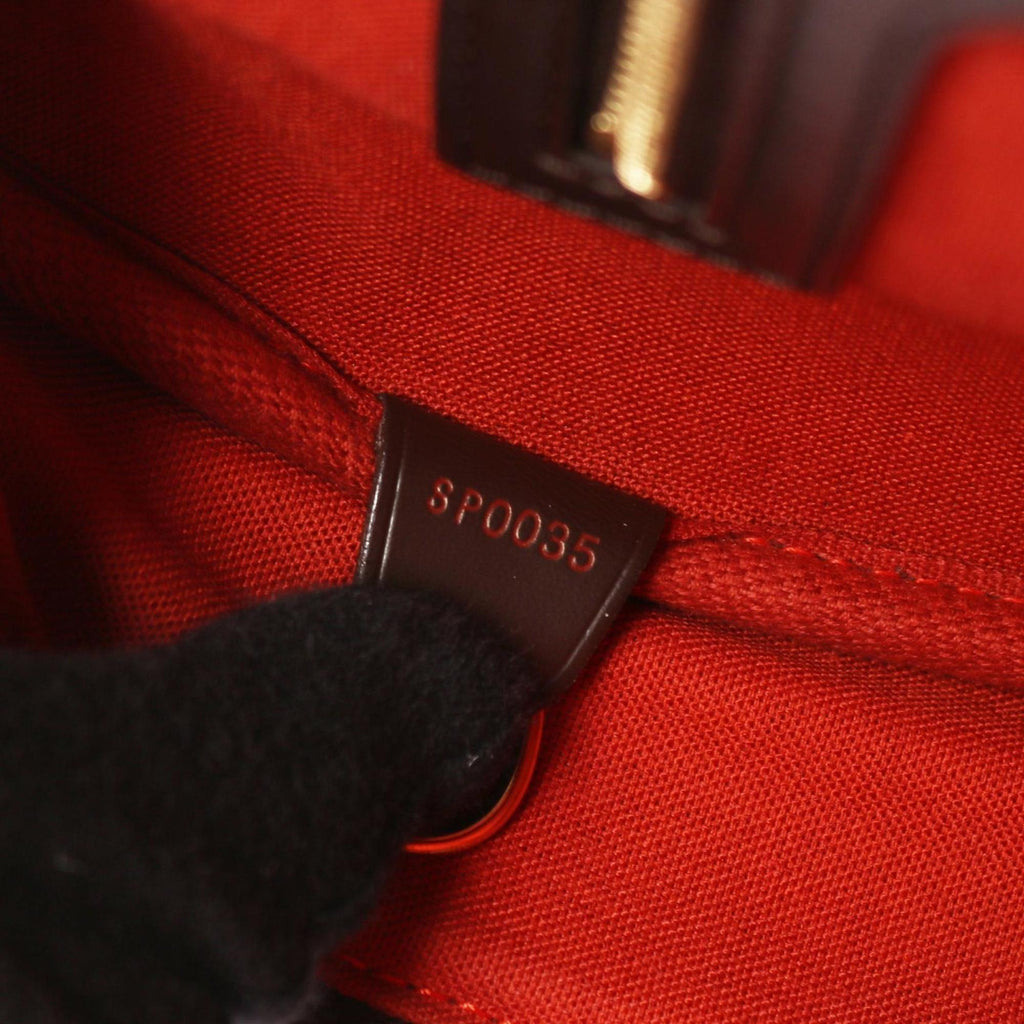 Louis Vuitton Brown Coated Canvas Leather Handbag