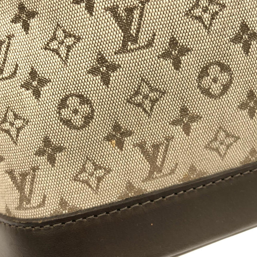 Louis Vuitton Khaki Canvas Handbag
