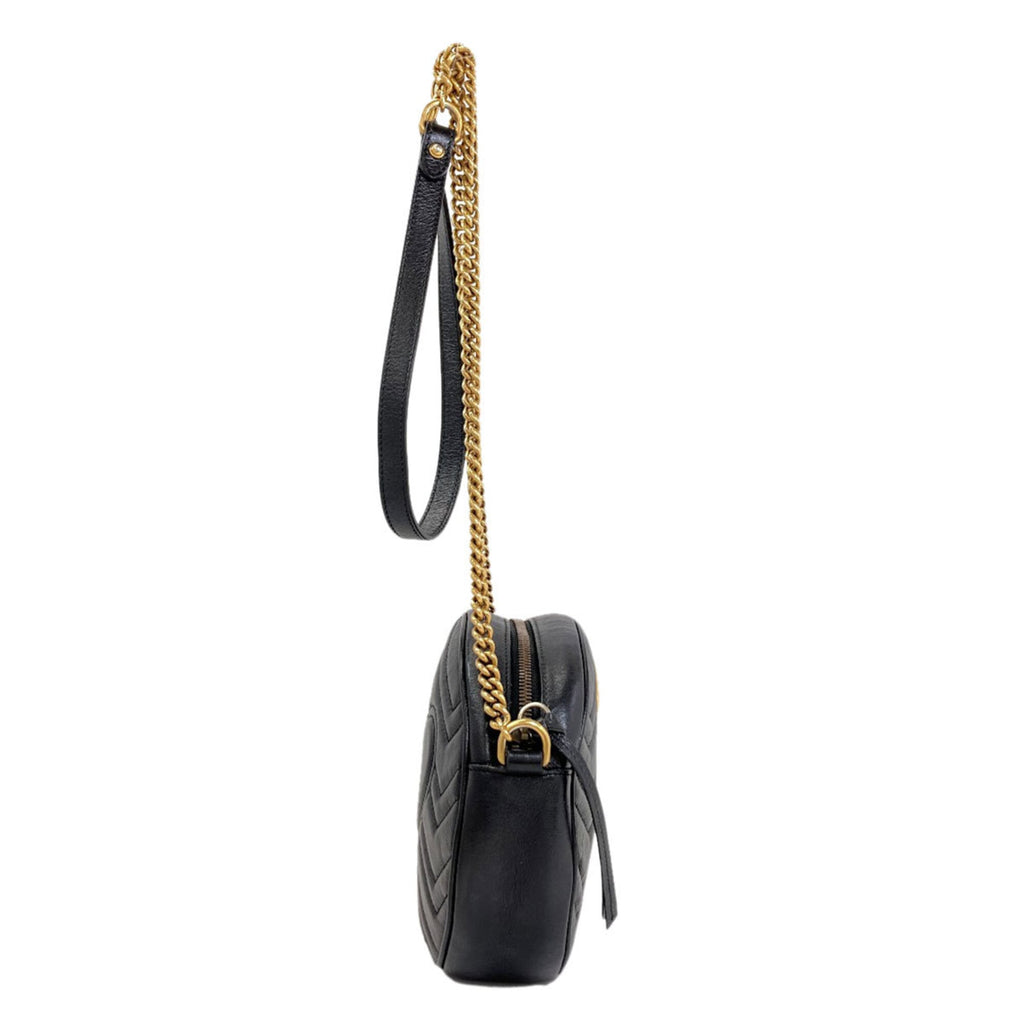 Gucci Black Leather Shoulder Bag (Pre-Owned)