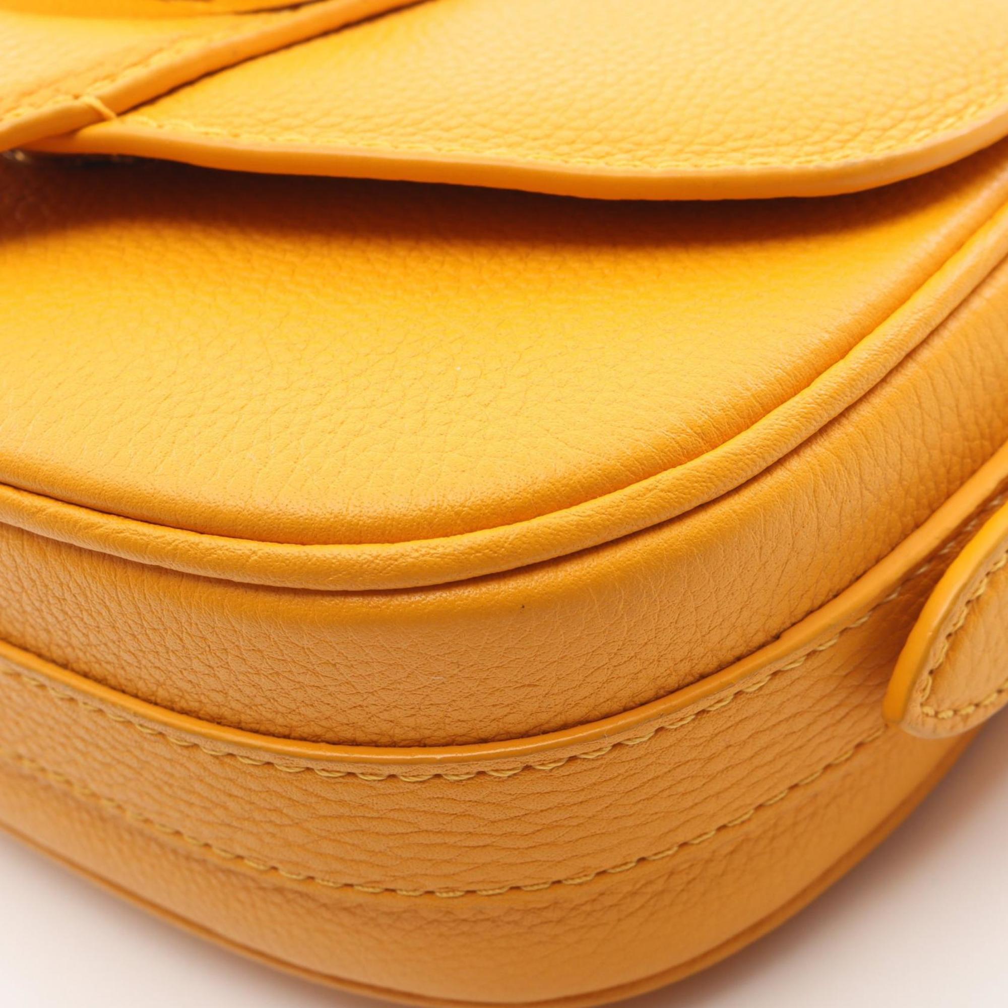Louis Vuitton Yellow Leather Handbag Shoulder Bag
