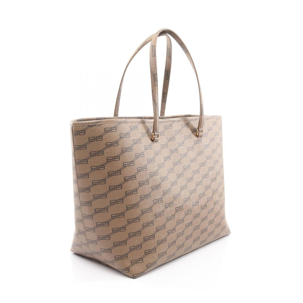 Balenciaga Gray Coated Canvas Tote