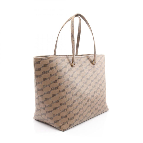 Balenciaga Gray Coated Canvas Tote