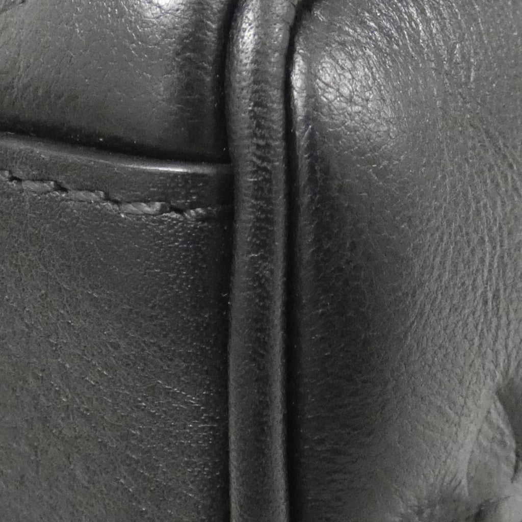 Louis Vuitton Black Leather Boston Bag