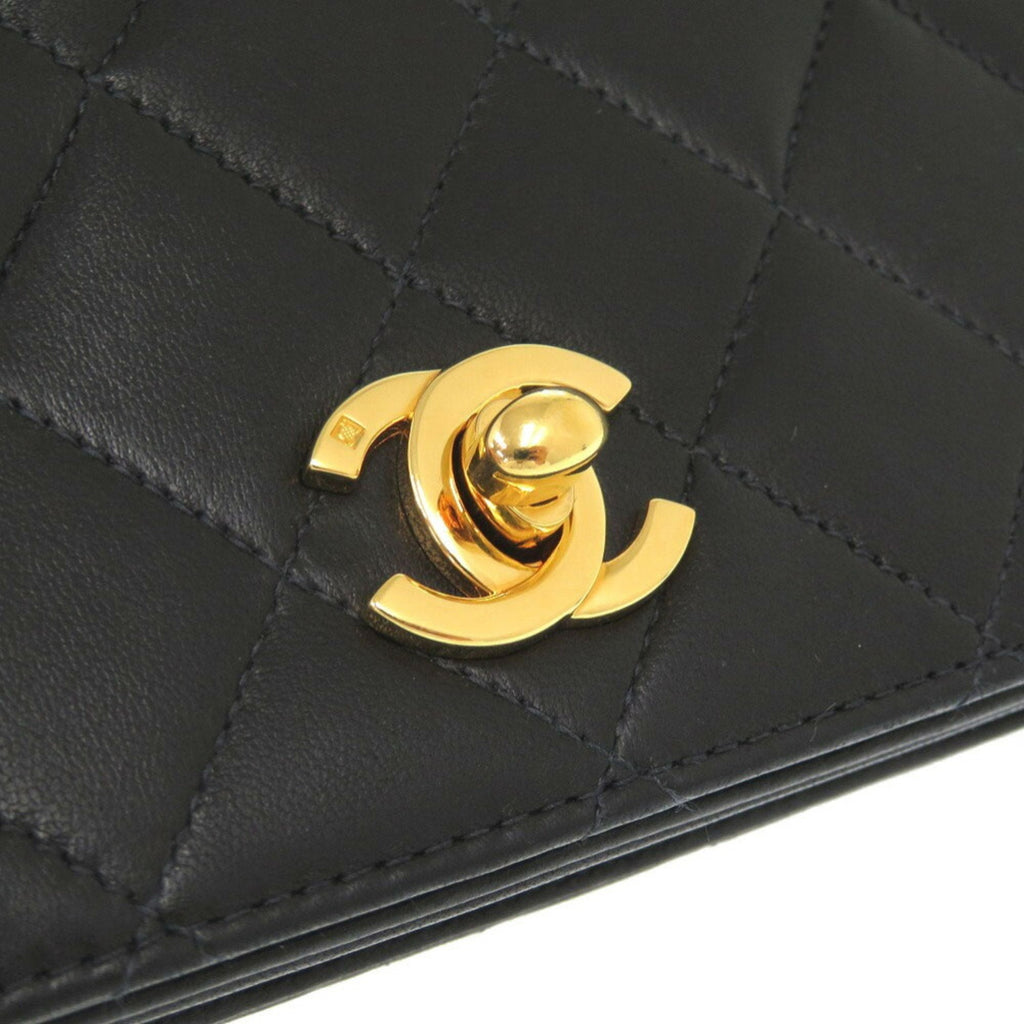 Chanel Matelasse Black Leather Shoulder Bag