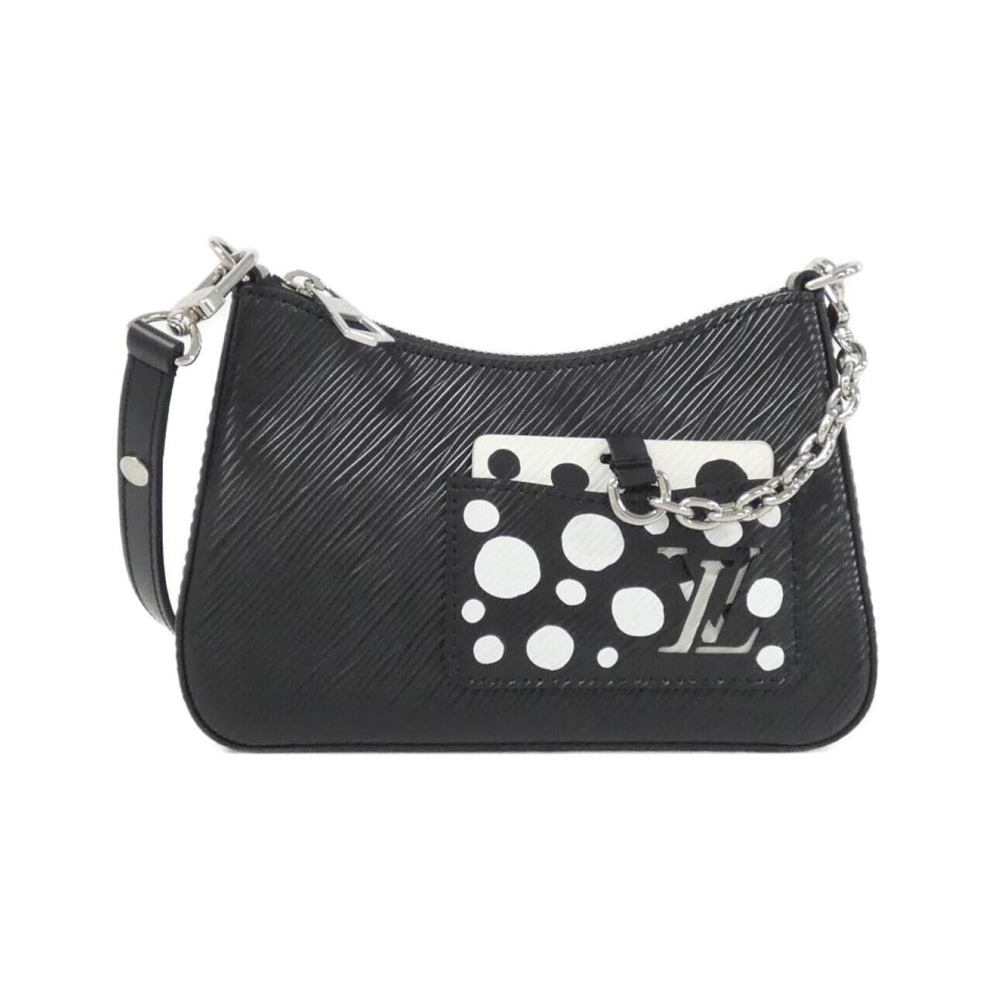 Louis Vuitton Black Leather Shoulder Bag