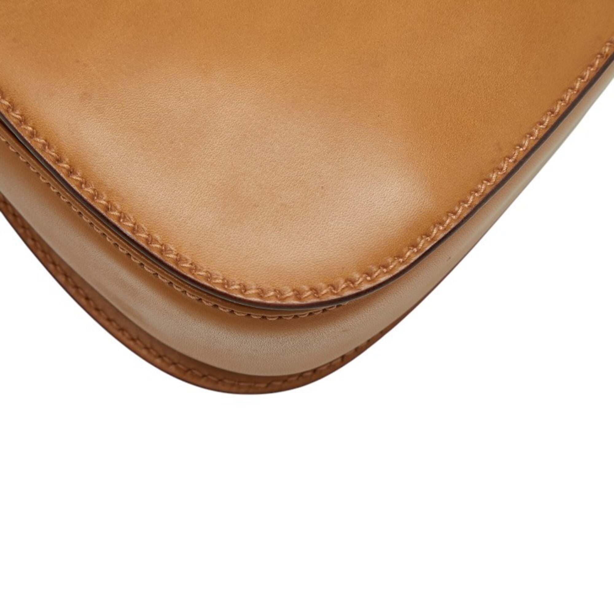 Gucci Brown Bamboo Leather Handbag Shoulder Bag (Pre-Owned)