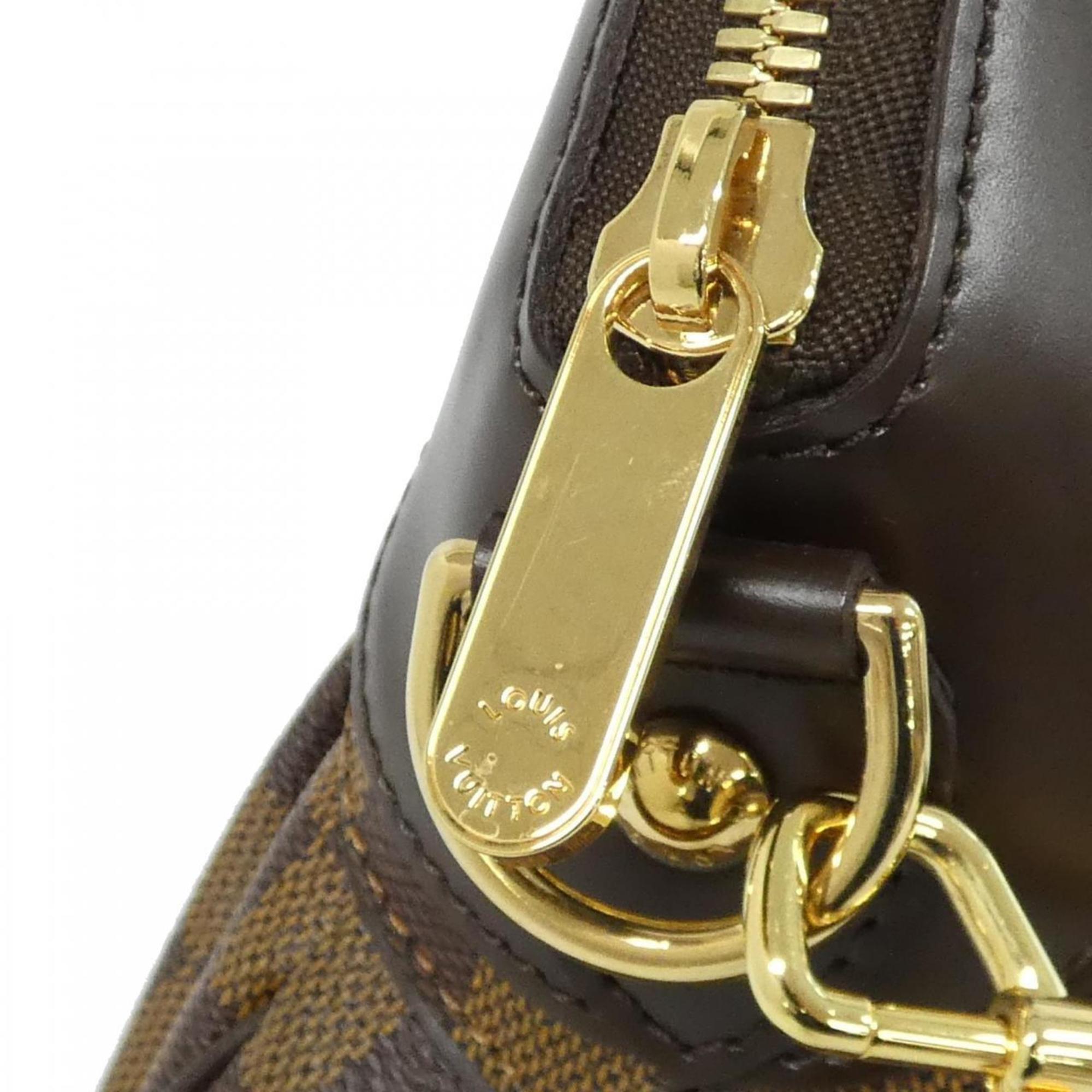 Louis Vuitton Brown Coated Canvas Handbag
