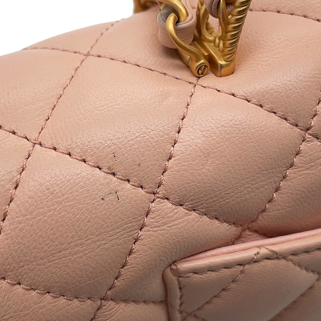 Chanel Light Pink Leather Handbag Shoulder Bag