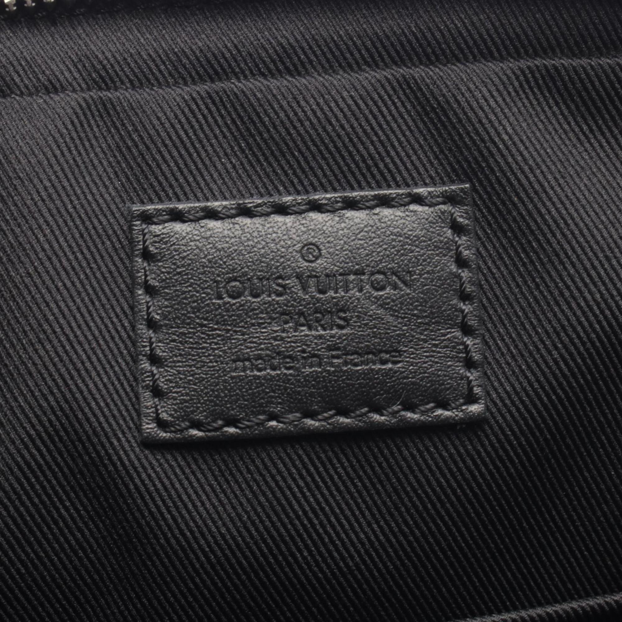 Louis Vuitton Black Gray Monogram Eclipse Coated Canvas Leather Handbag Shoulder Bag