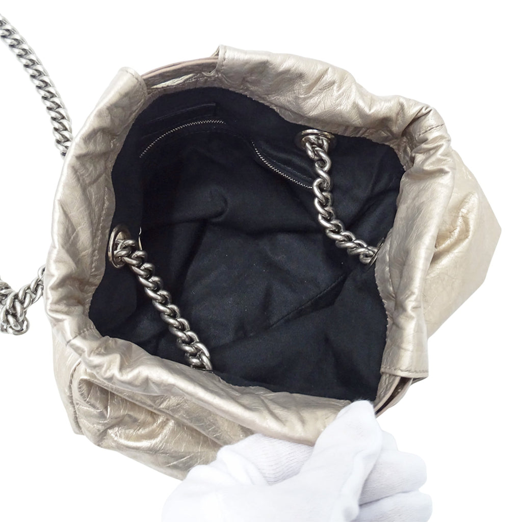 Balenciaga Metallic Leather Handbag Shoulder