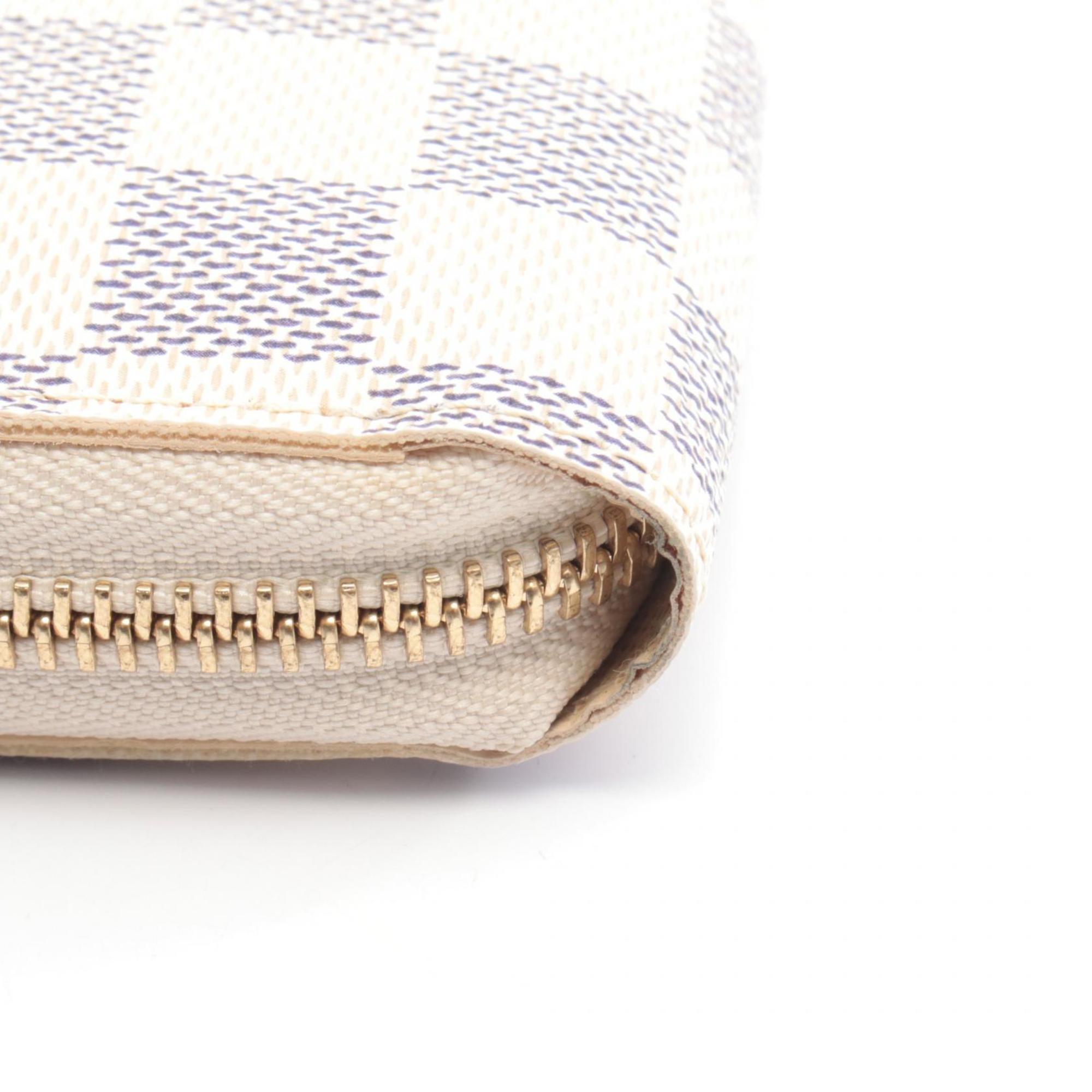 Louis Vuitton Damier Azur White Coated Canvas Long Wallet