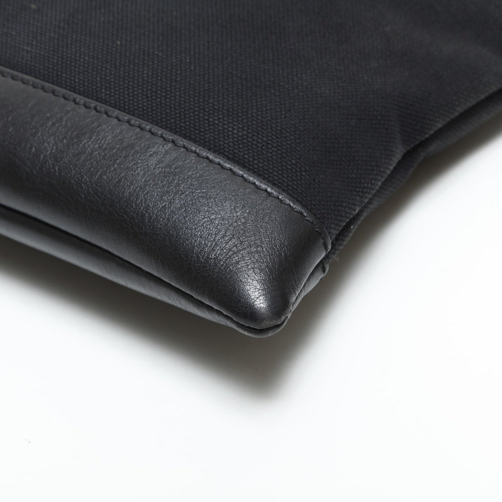Balenciaga Black Canvas Clutch