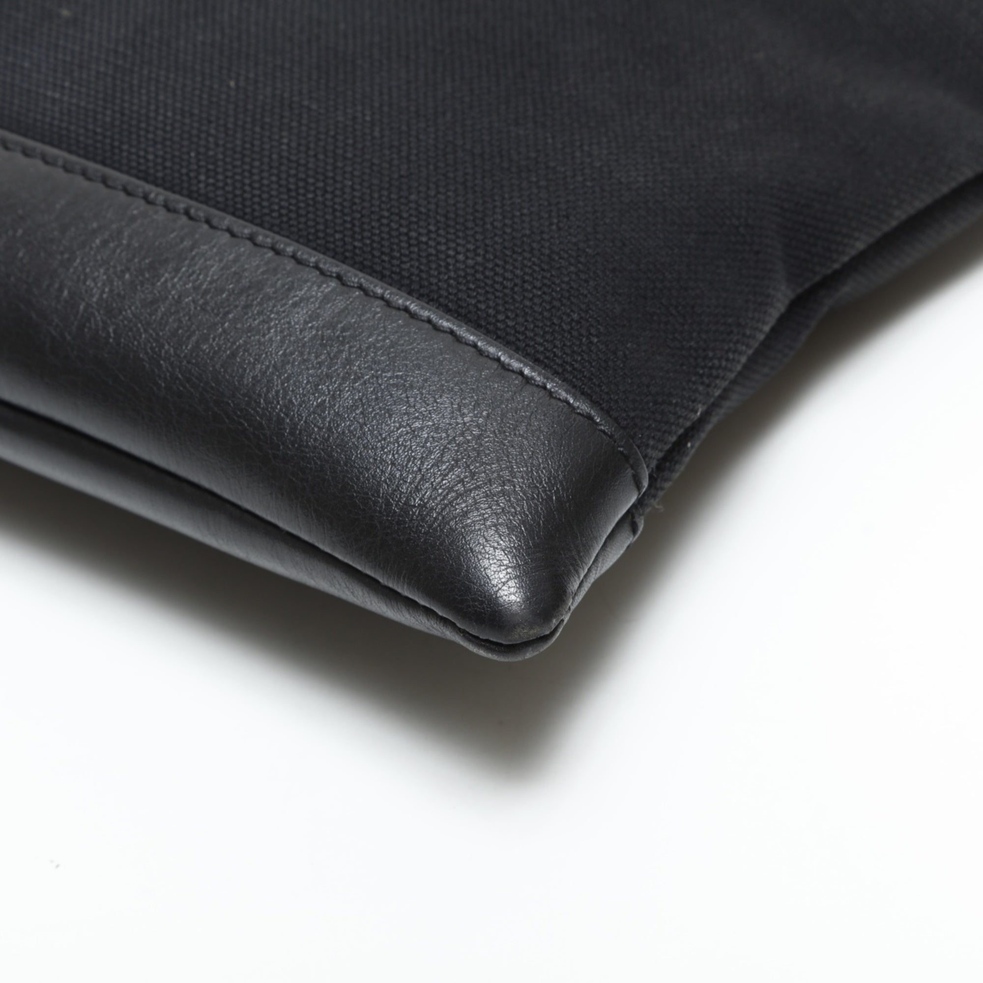Balenciaga Black Canvas Clutch