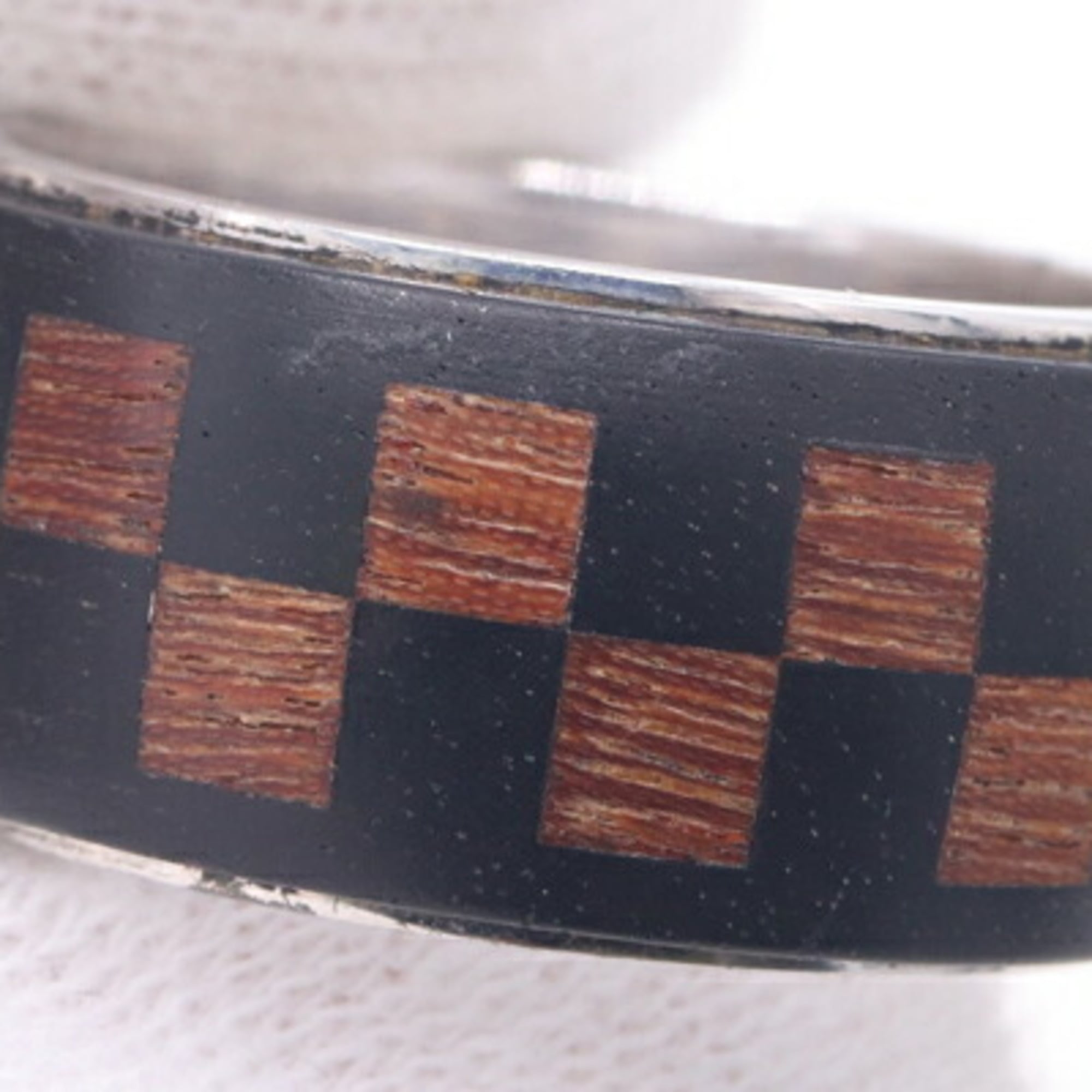 Louis Vuitton Metal Wood Band Ring