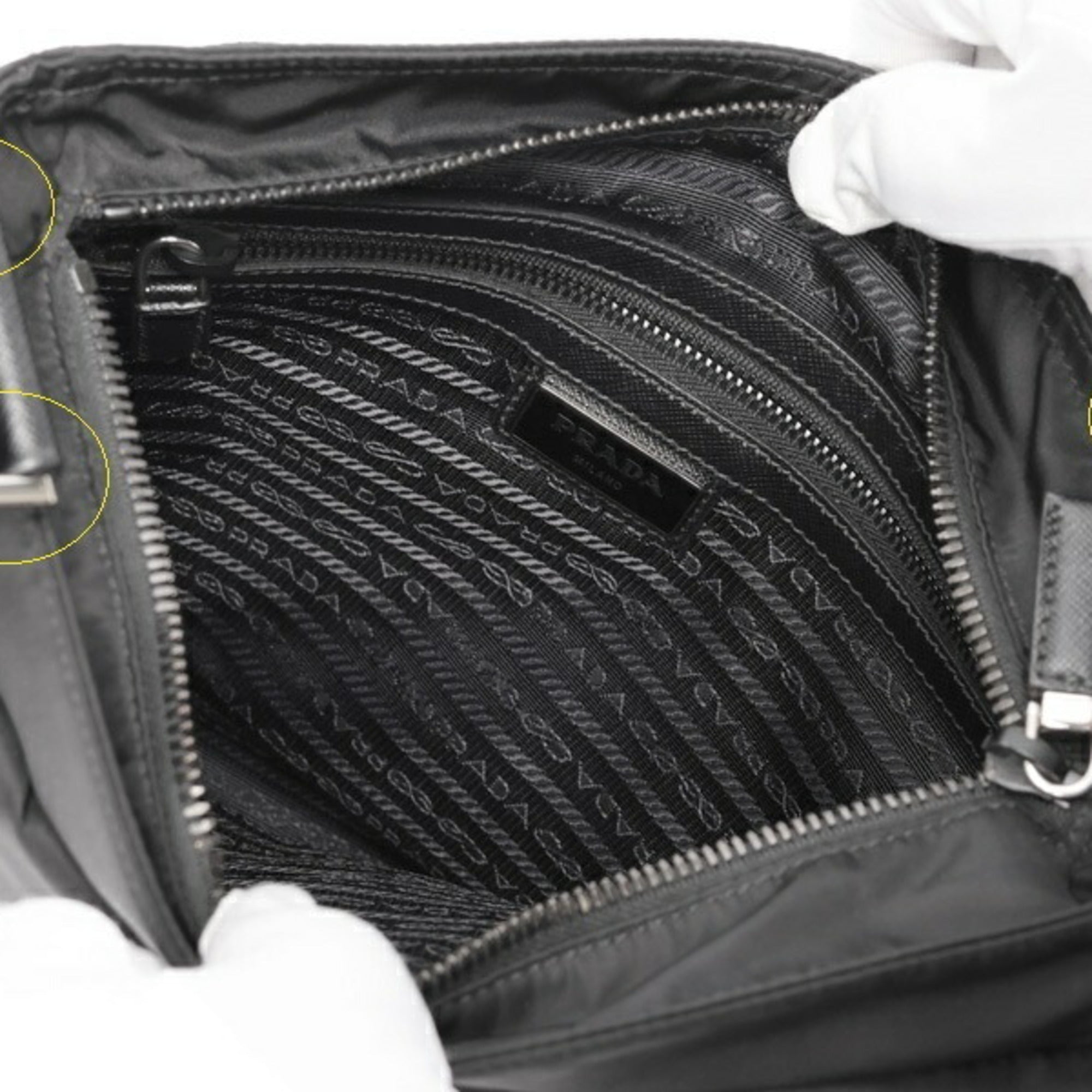 Prada Black Nylon Shoulder Bag
