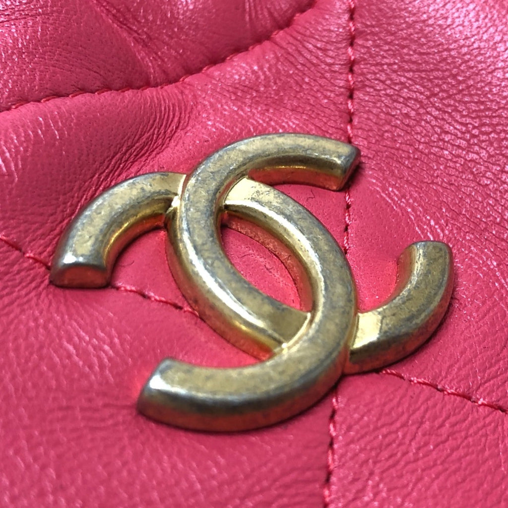 Chanel Pink Leather Handbag