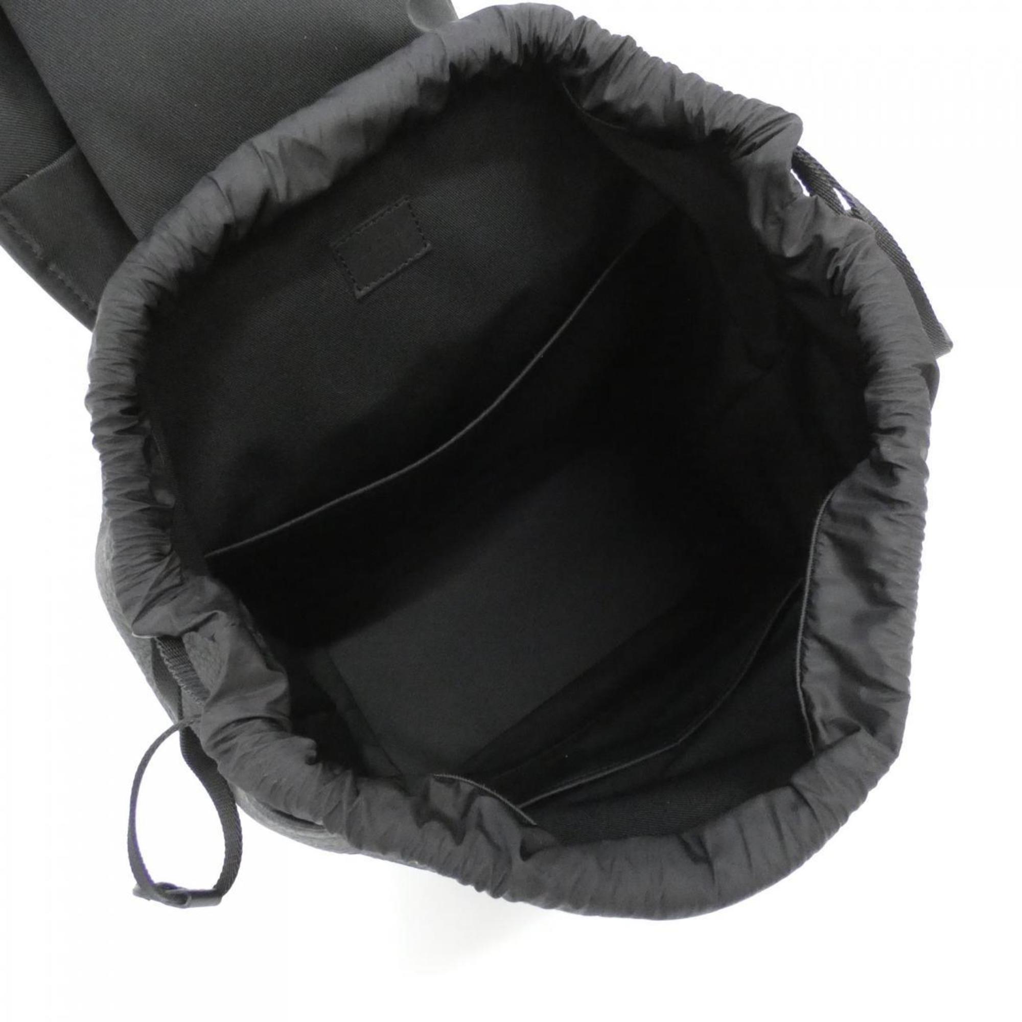 Louis Vuitton Black Leather Backpack