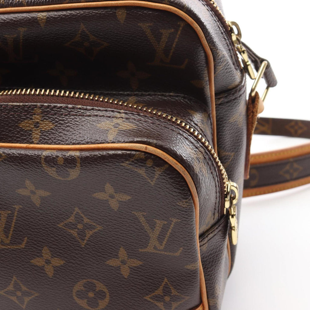 Louis Vuitton Brown Monogram Coated Canvas Leather Shoulder Bag