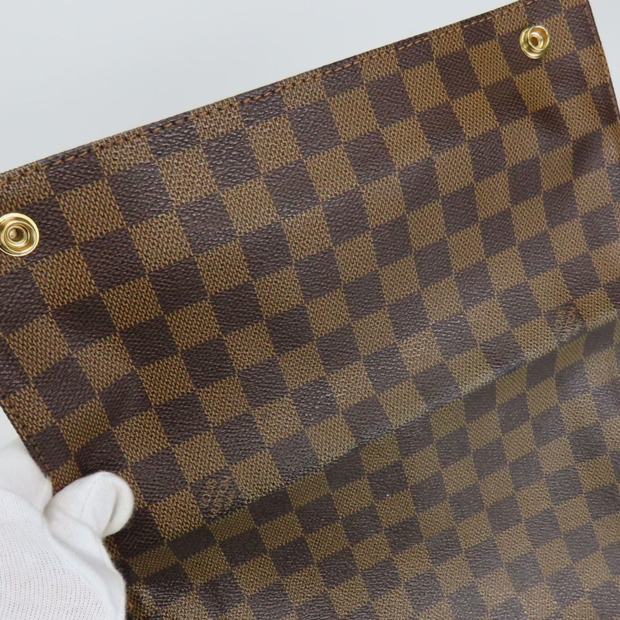 Louis Vuitton Brown Damier Canvas Ebene Damier Canvas Leather Shoulder Bag