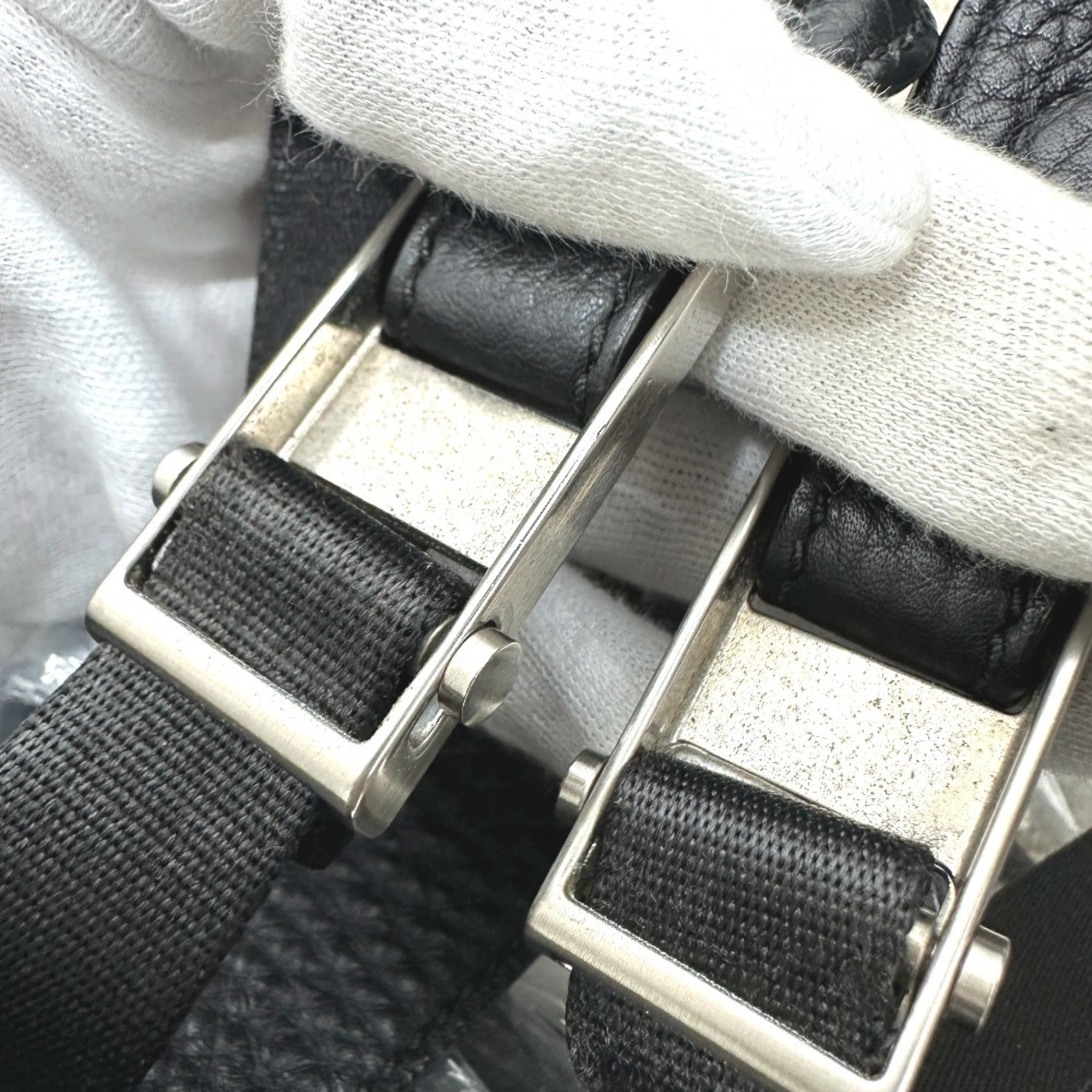 Fendi Black Leather Backpack
