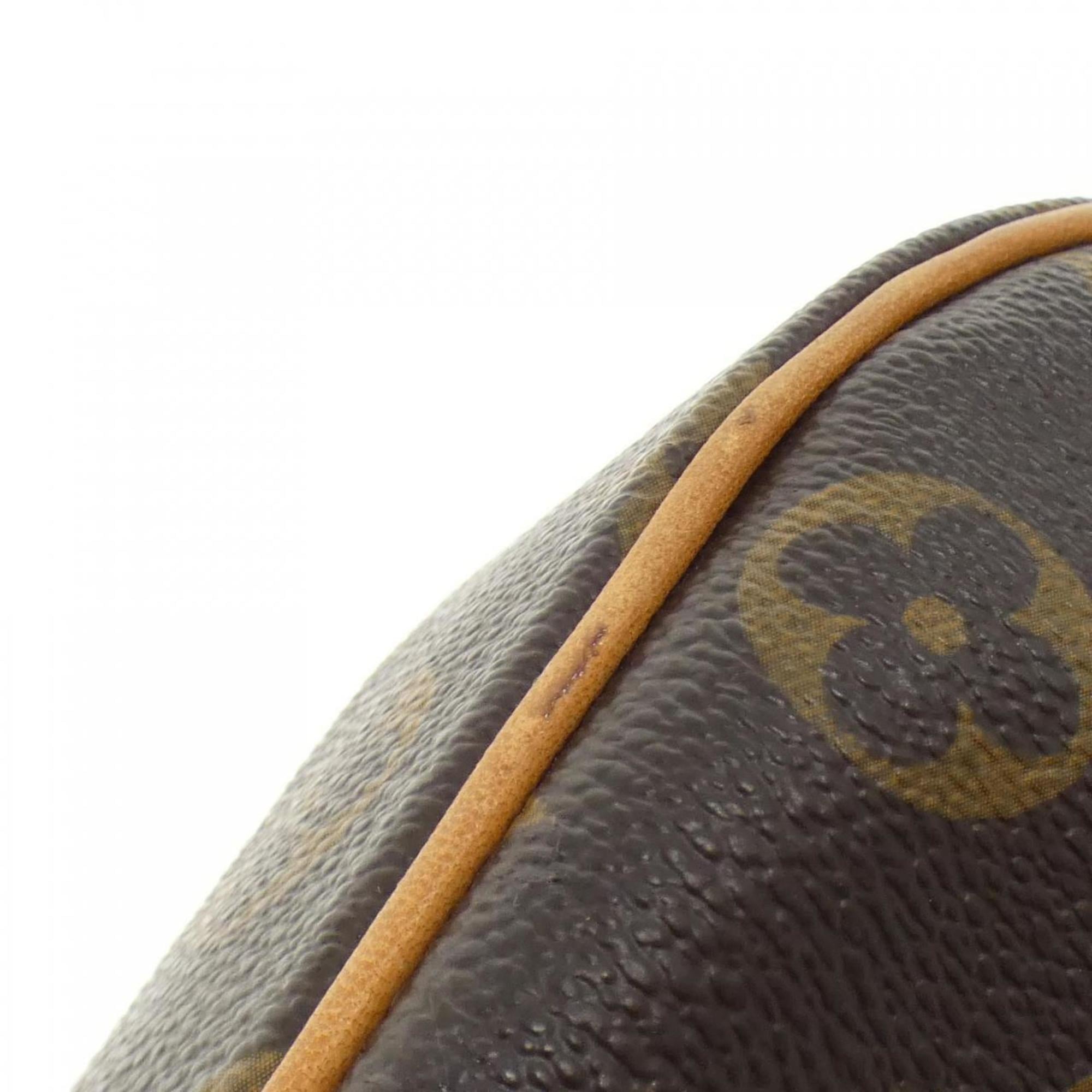 Louis Vuitton Dark Brown Marron Coated Canvas Shoulder Bag