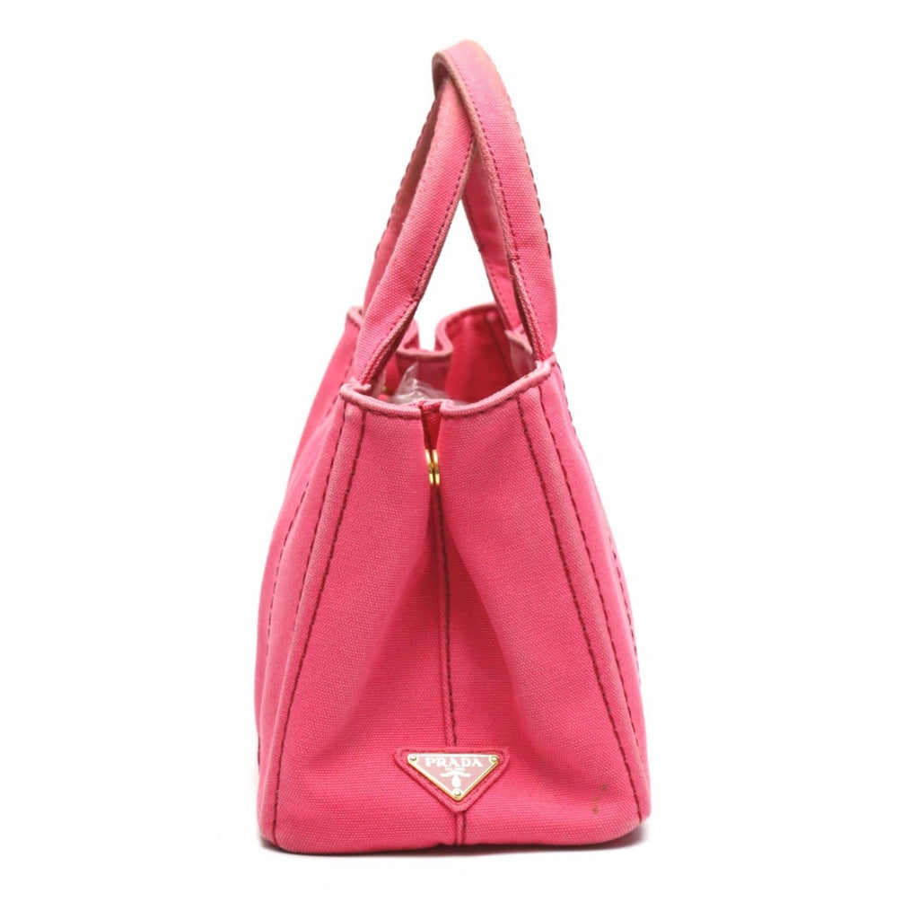 Prada Pink Canvas Tote Bag