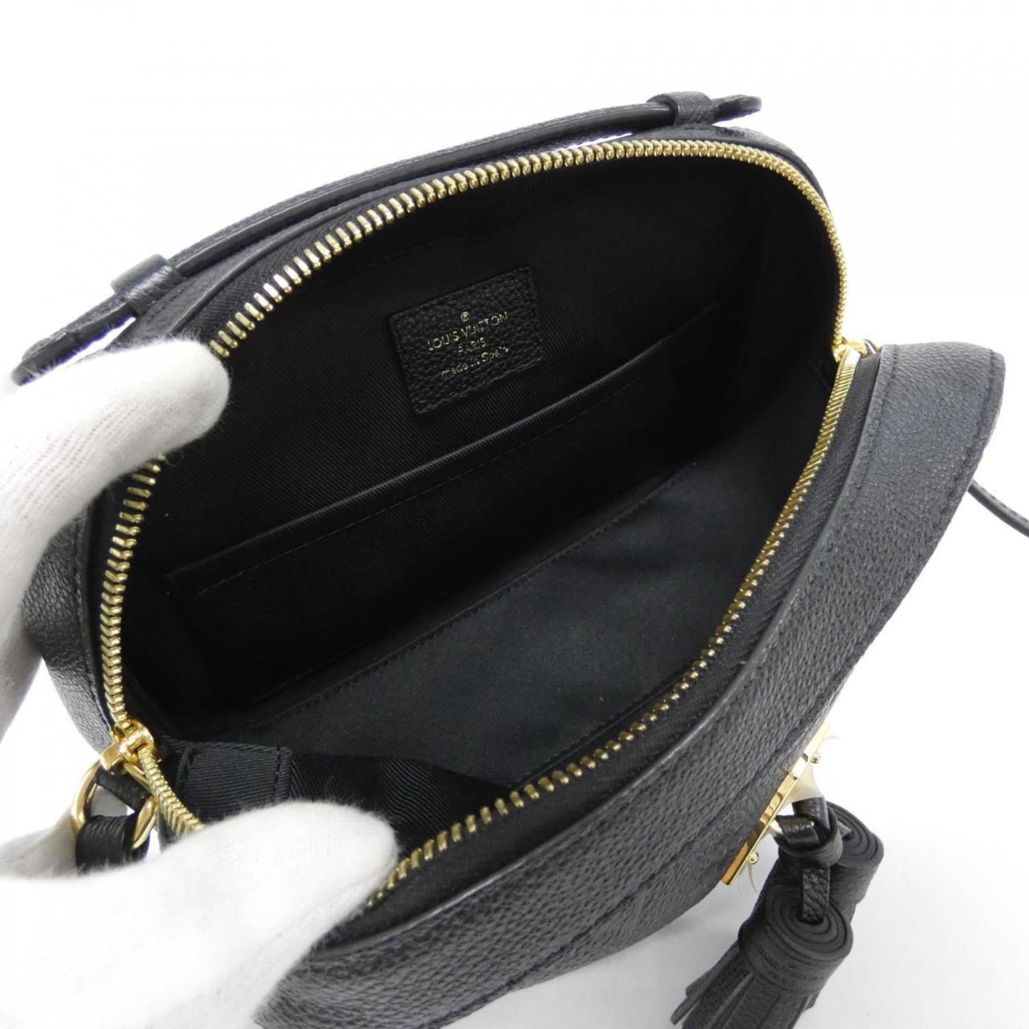 Louis Vuitton Black Leather Shoulder Bag