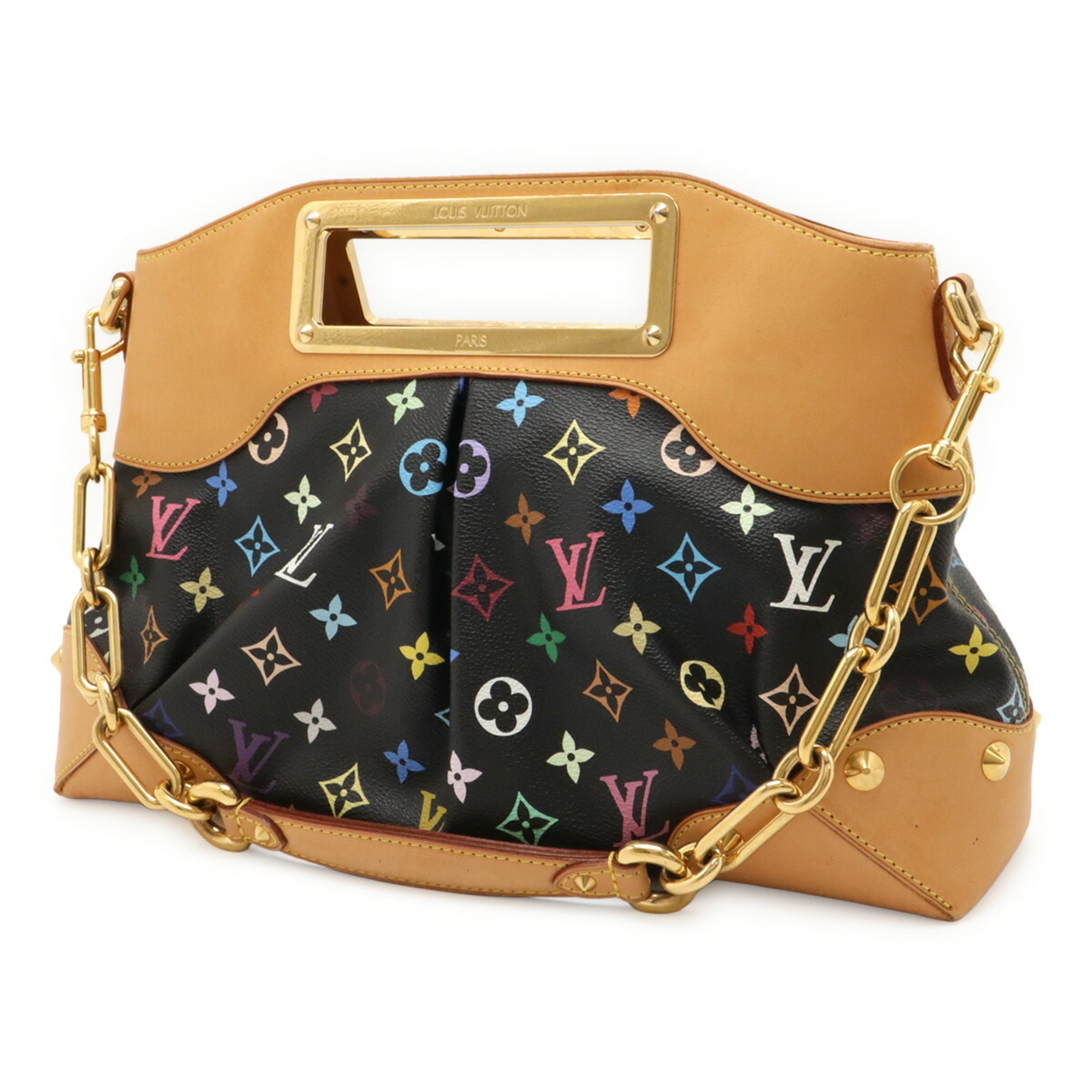 Louis Vuitton Noir Pvc Handbag Shoulder Bag