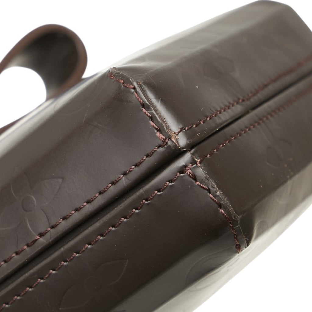 Louis Vuitton Monogram Glace Brown Leather Pouch