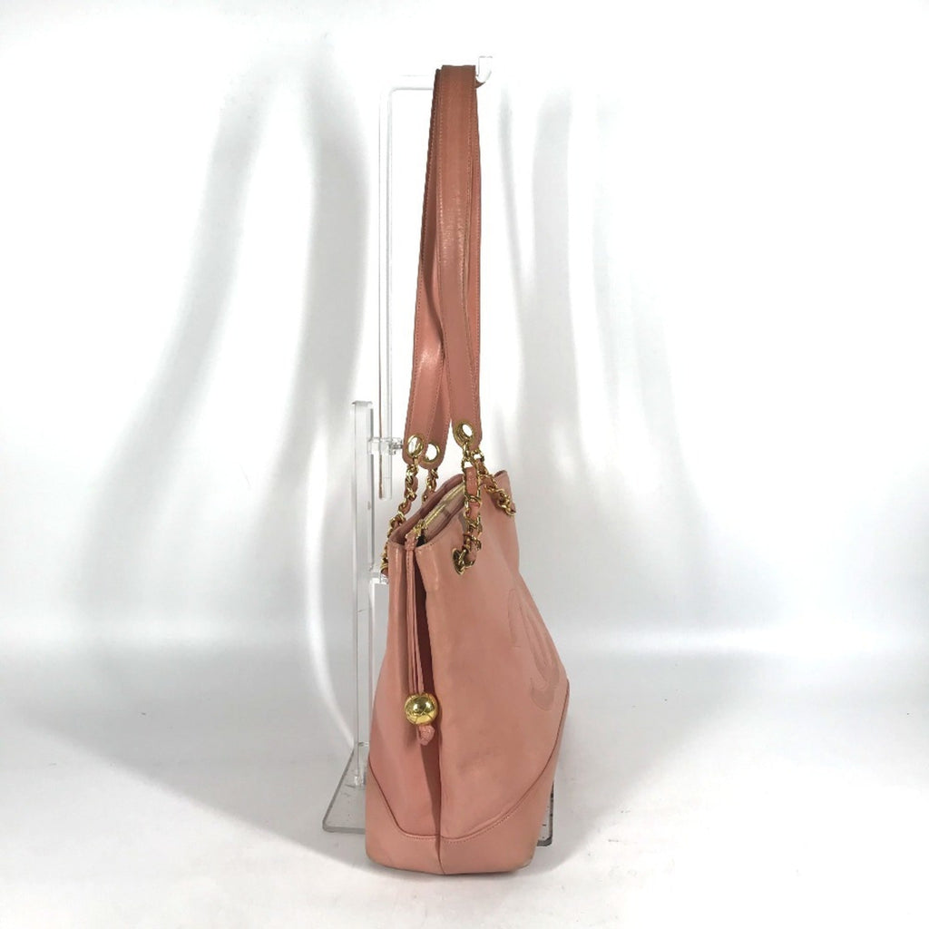 Chanel Pink Leather Shoulder Bag Tote Bag