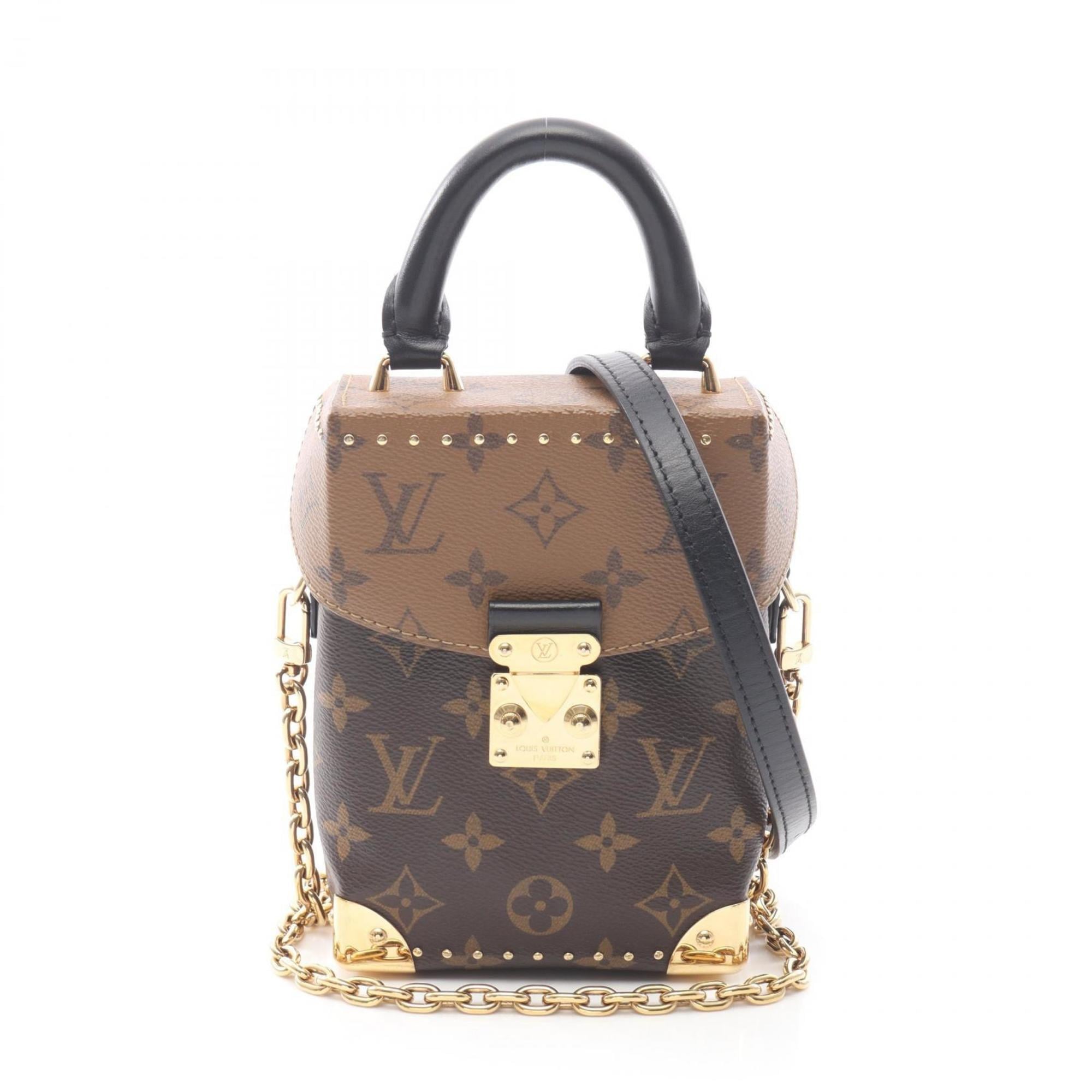 Louis Vuitton Brown Monogram Reverse Coated Canvas Leather Handbag