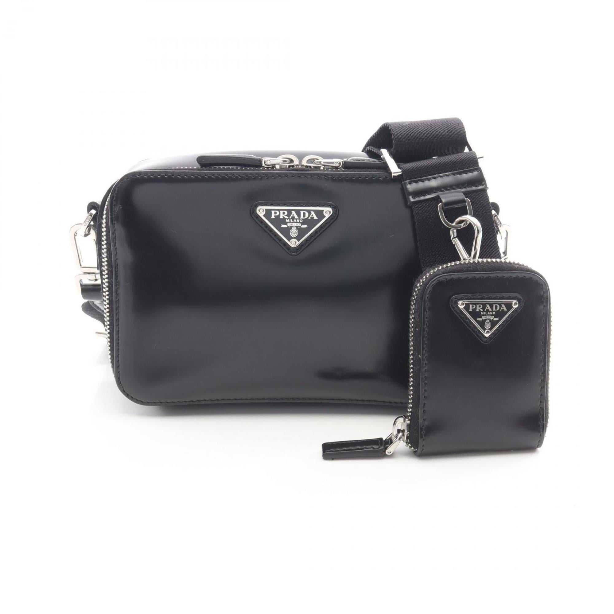 Prada Black Patent Leather Shoulder Bag