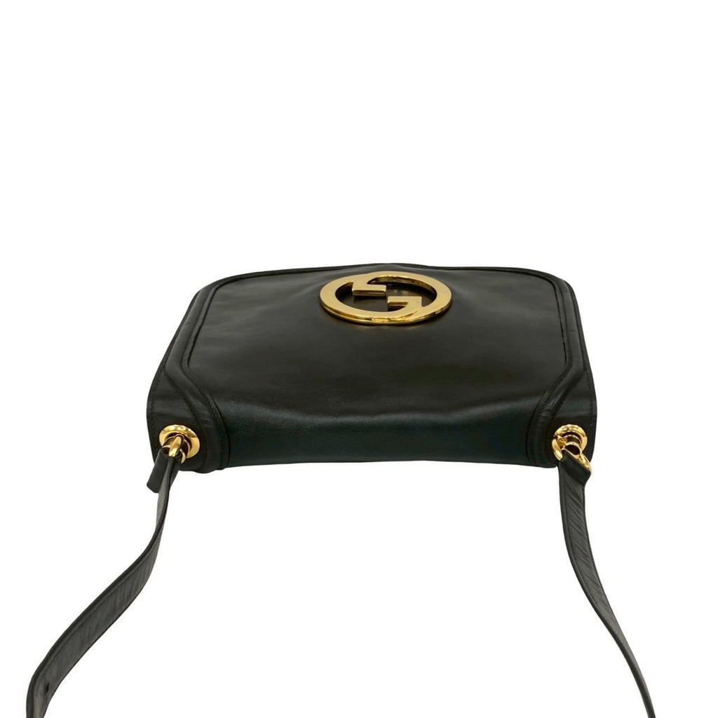 Gucci Black Leather Pochette Shoulder Bag (Pre-Owned)