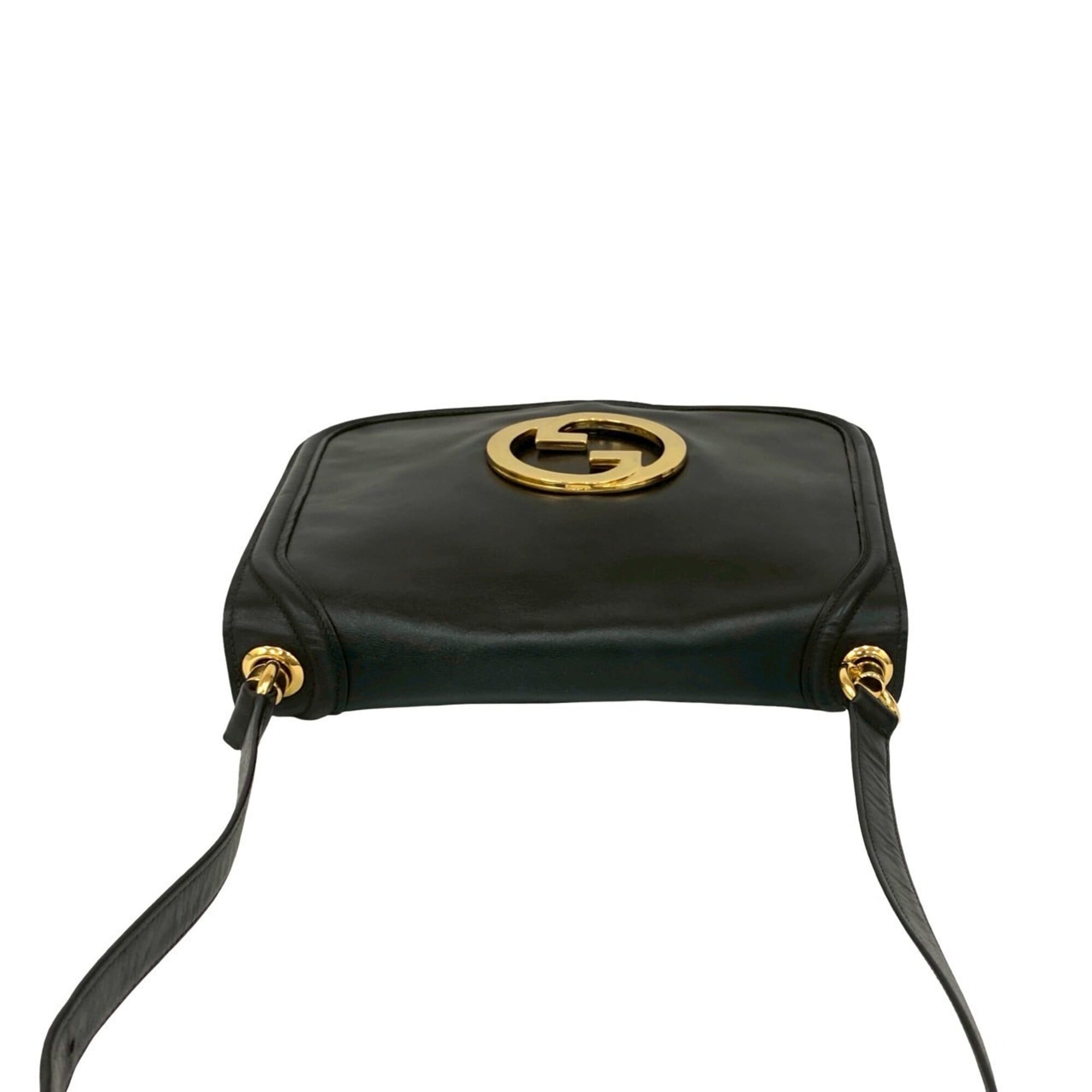 Gucci Black Leather Pochette Shoulder Bag (Pre-Owned)